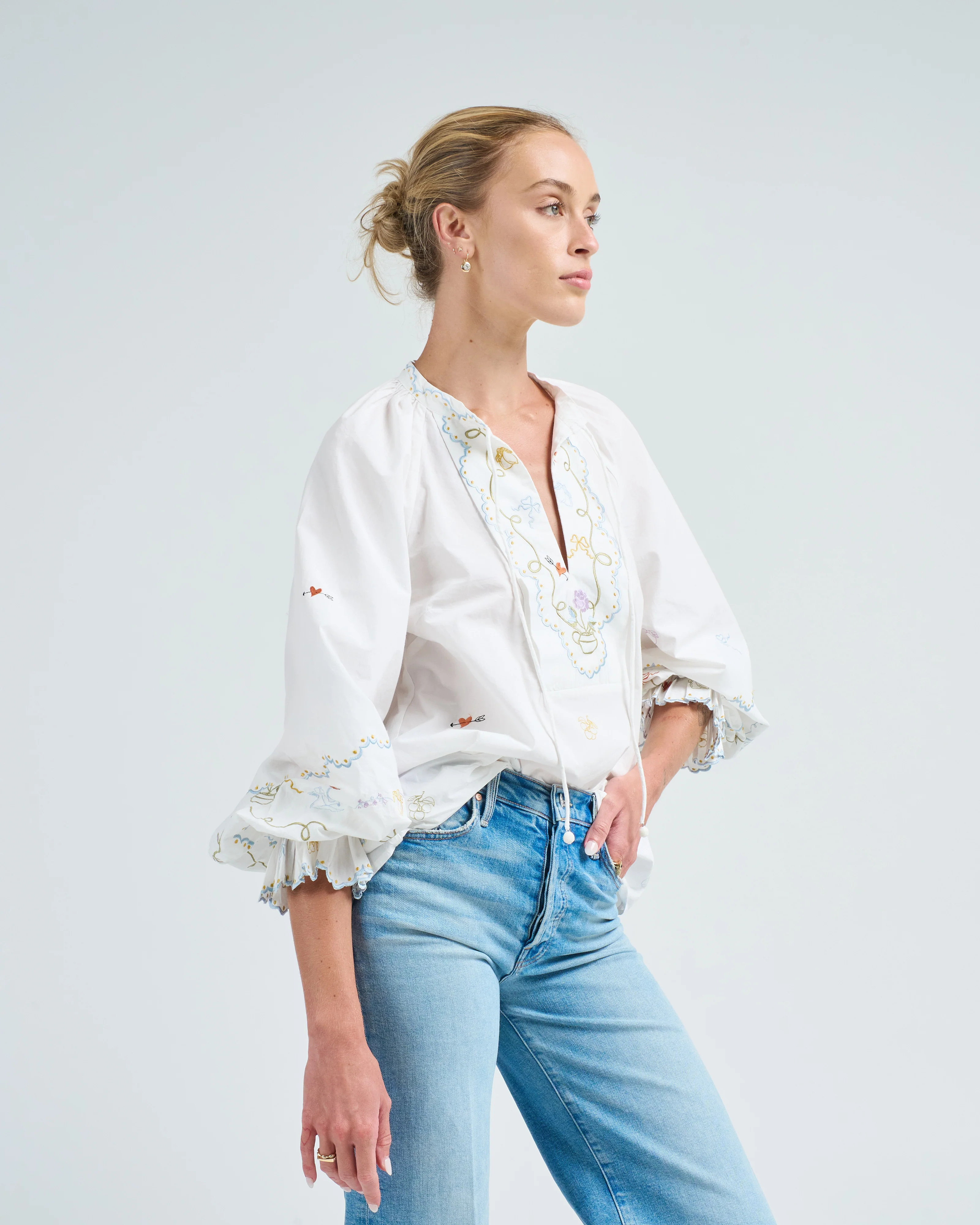 giulia embroidered blouse - Image 4