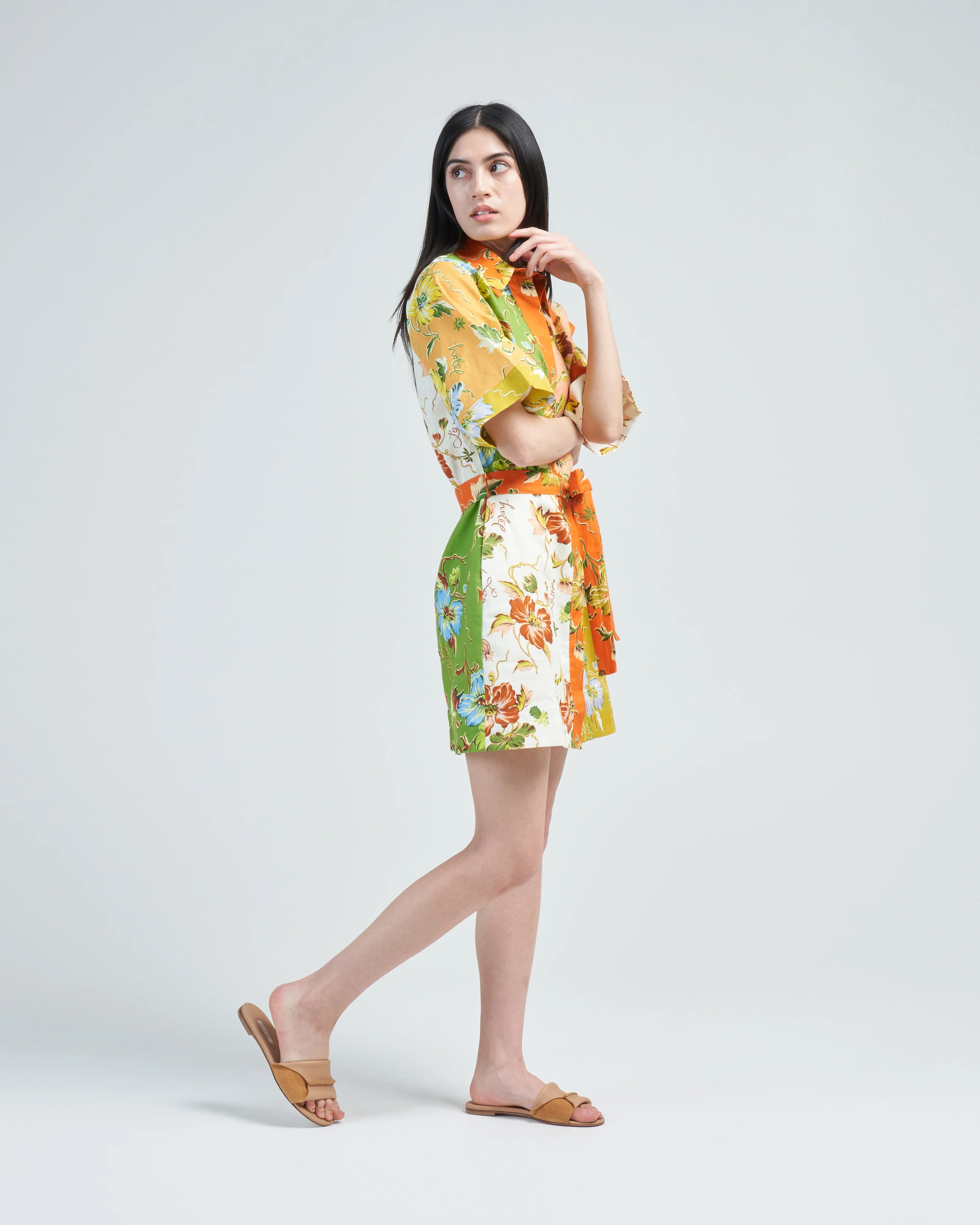 hotel lamu spliced mini dress - Image 3