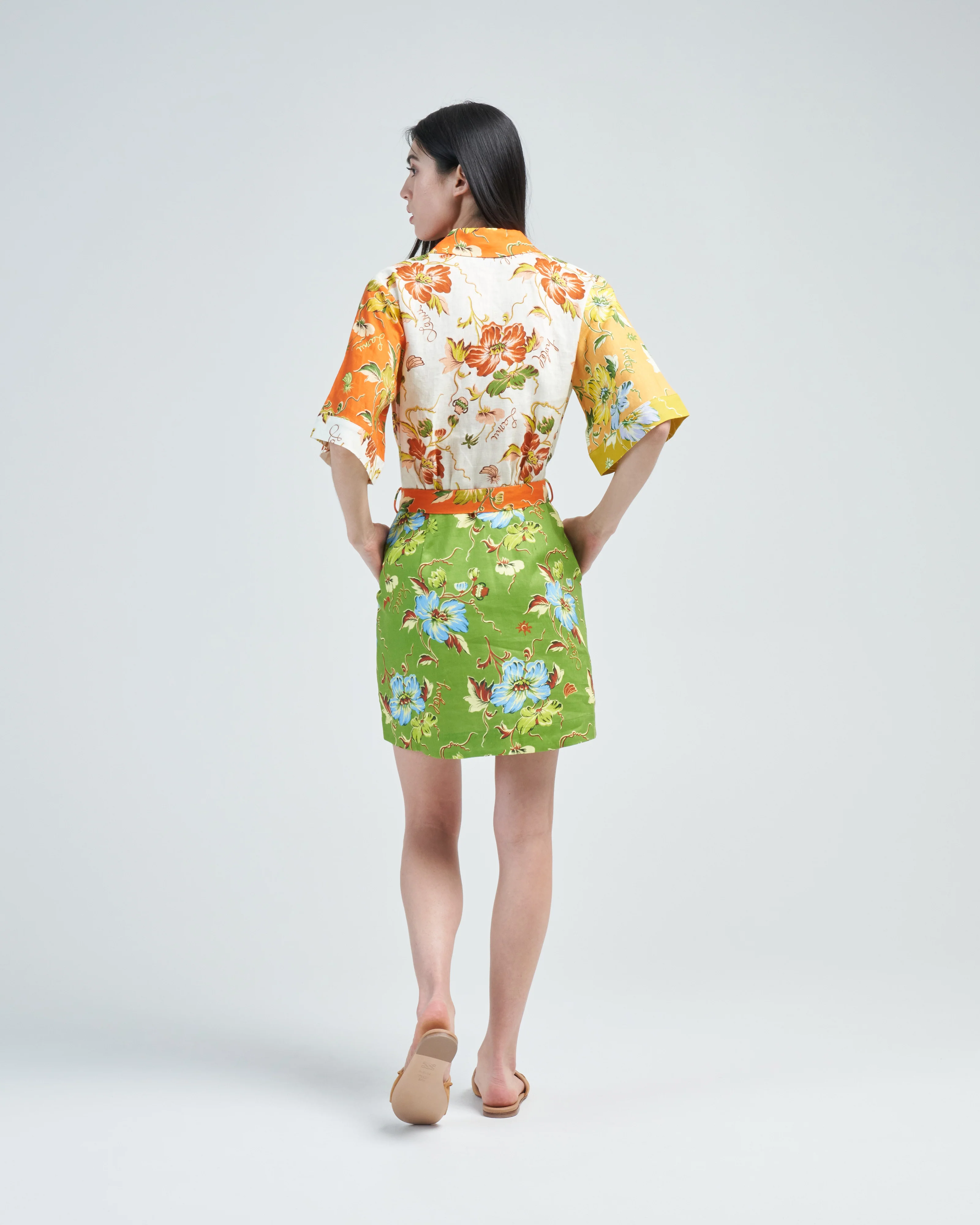hotel lamu spliced mini dress - Image 4