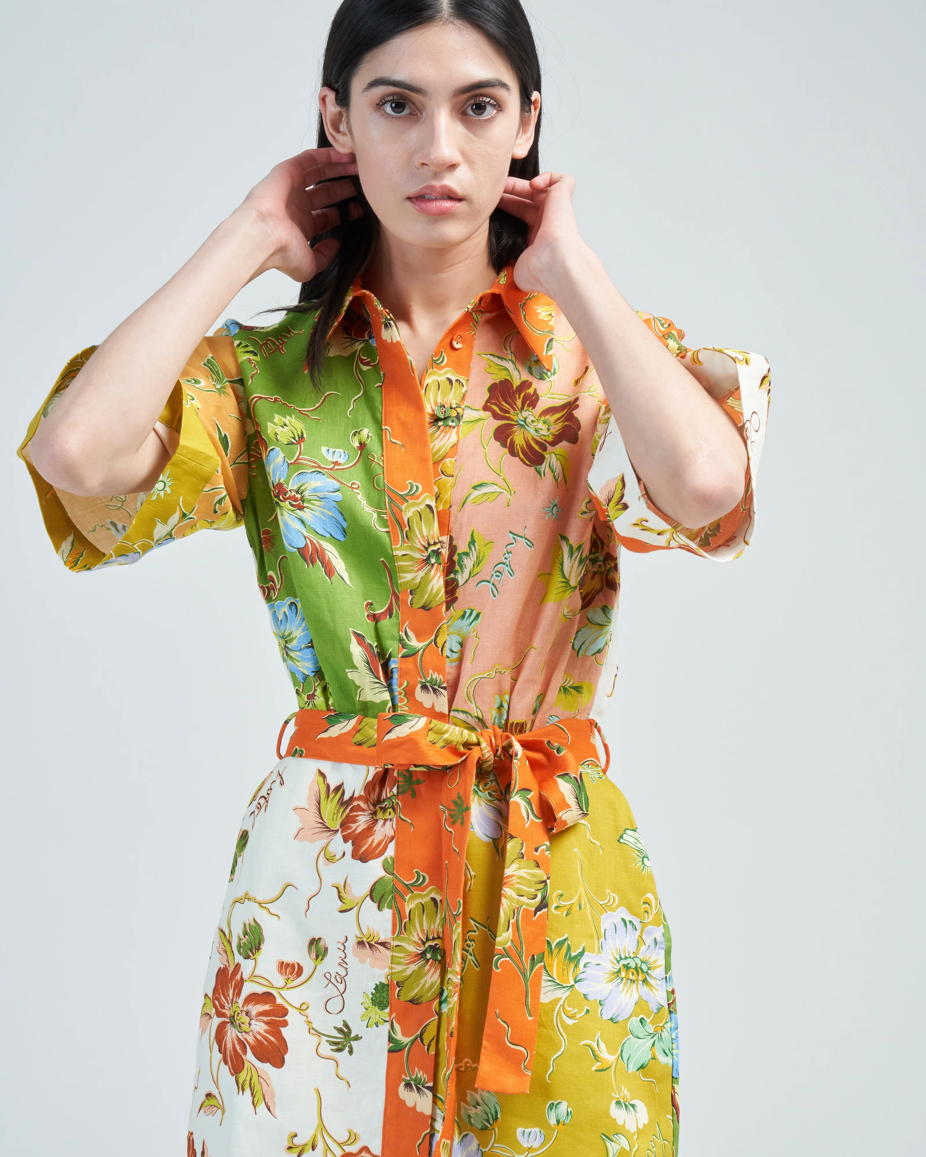 hotel lamu spliced mini dress - Image 5