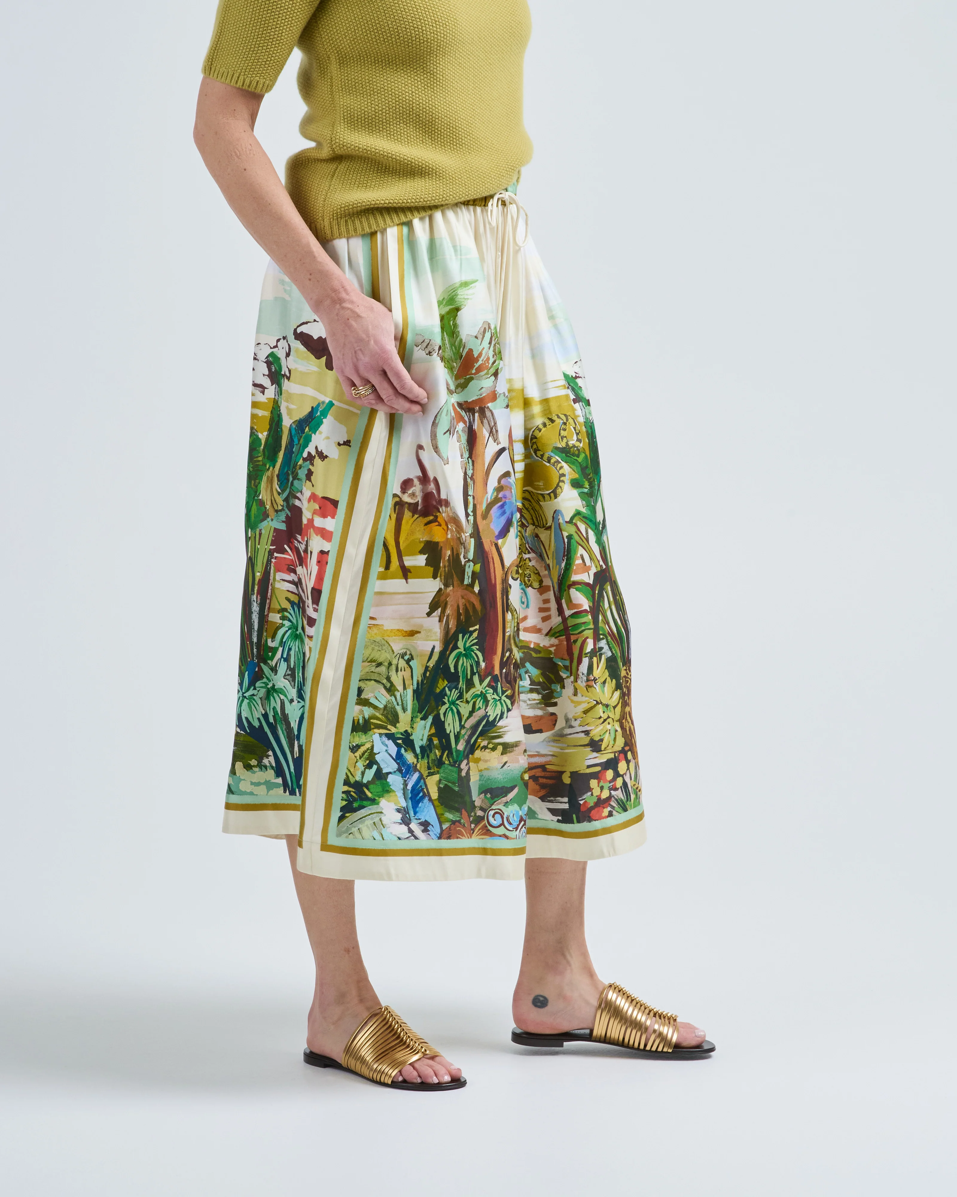 jungle boogie silk culotte - Image 2