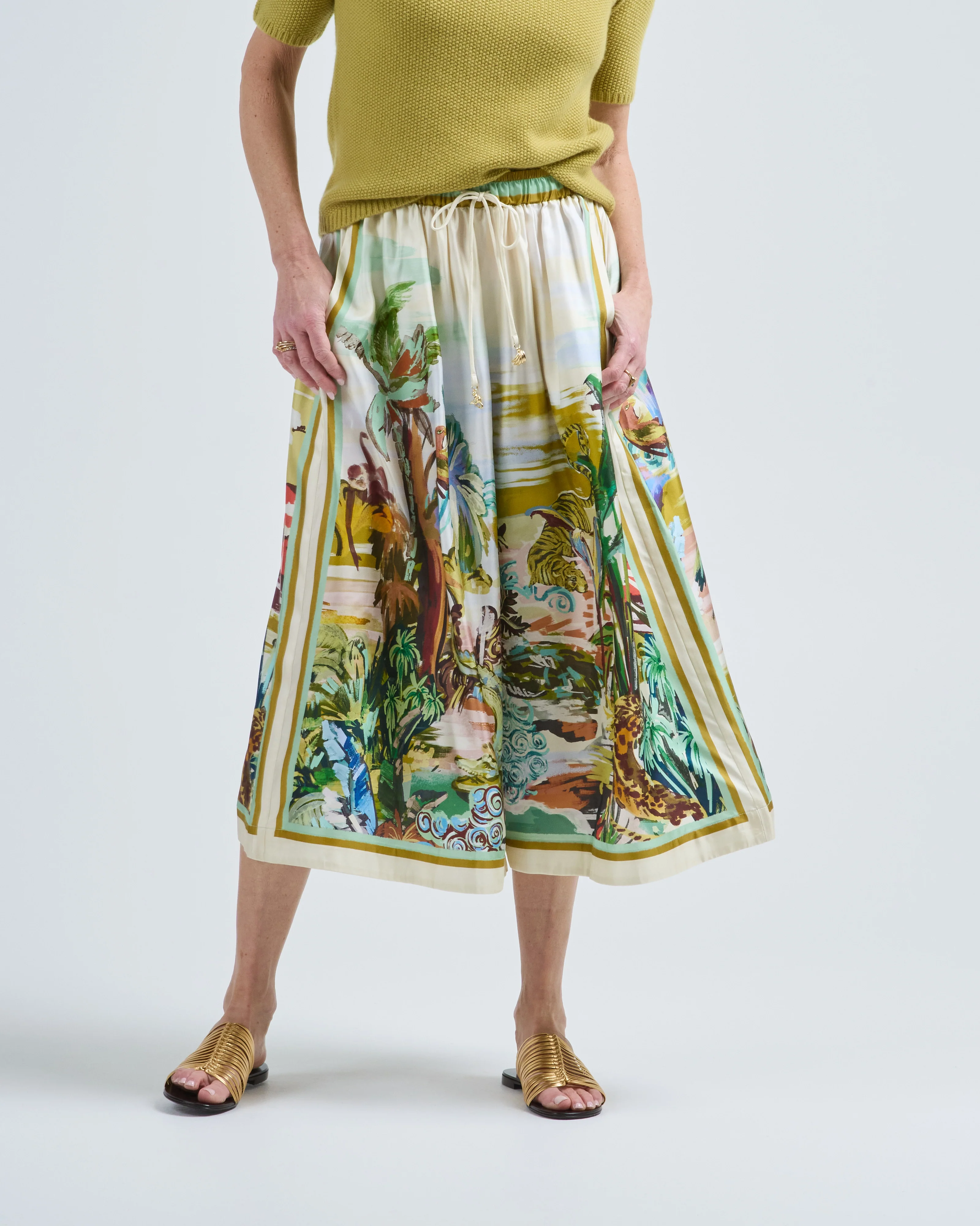 jungle boogie silk culotte - Image 3