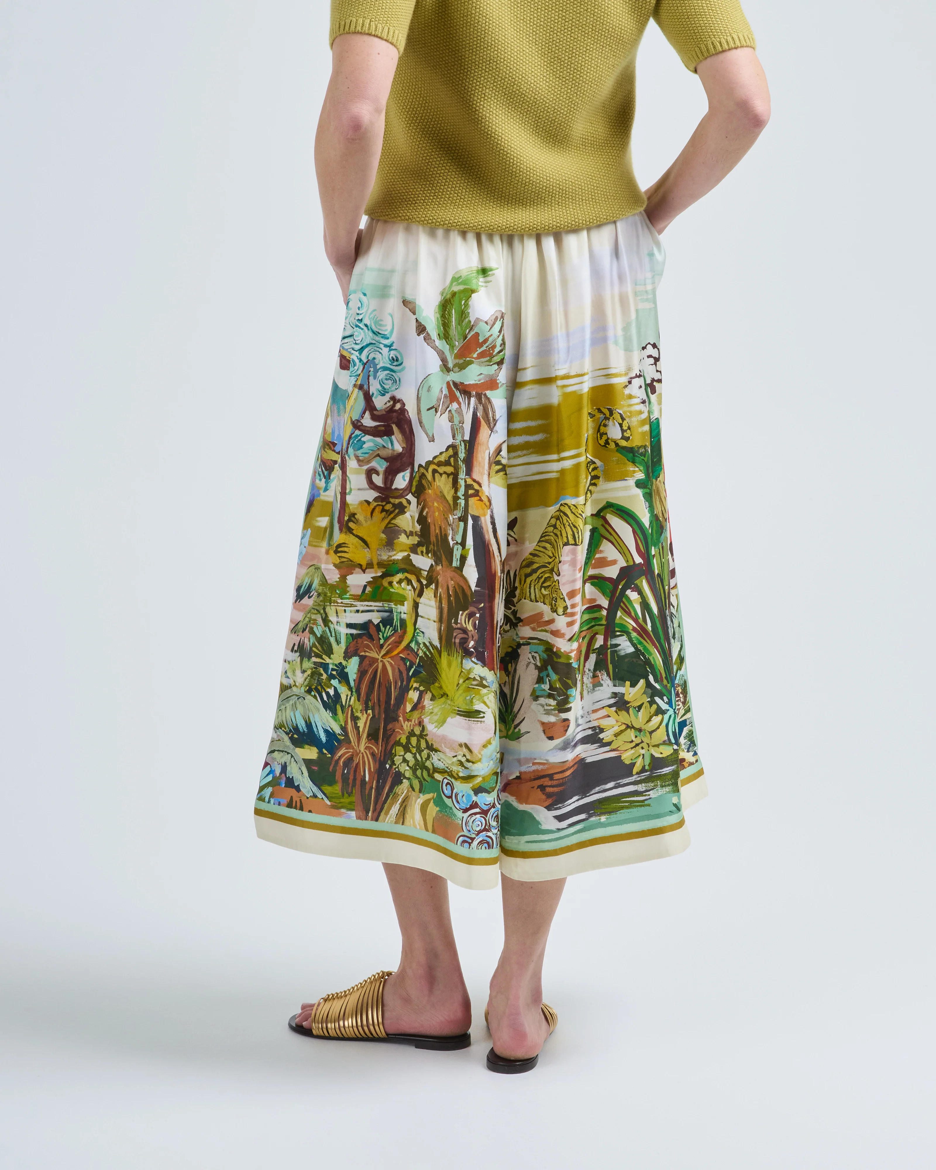 jungle boogie silk culotte - Image 4
