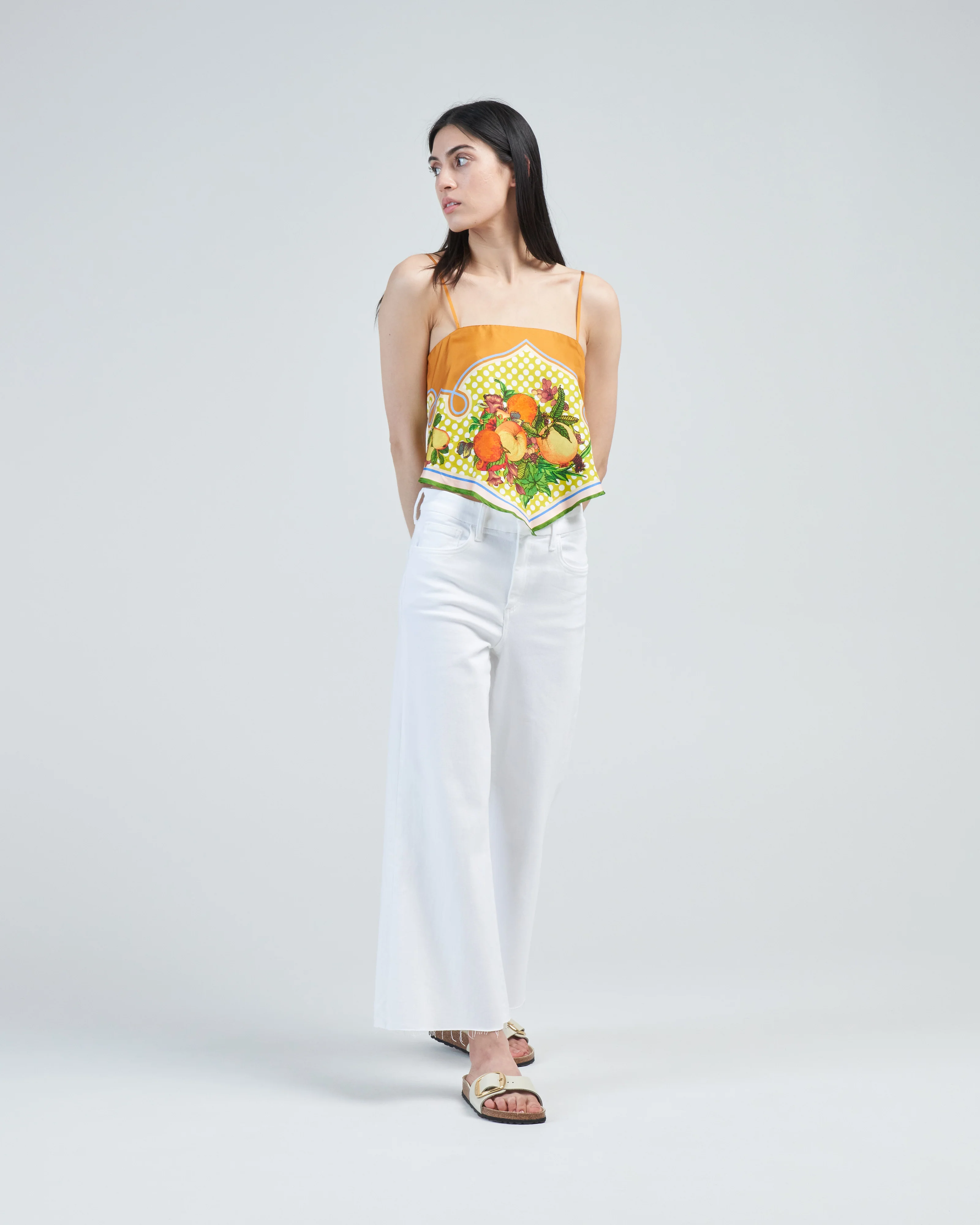 lemonis silk scarf top - Image 3