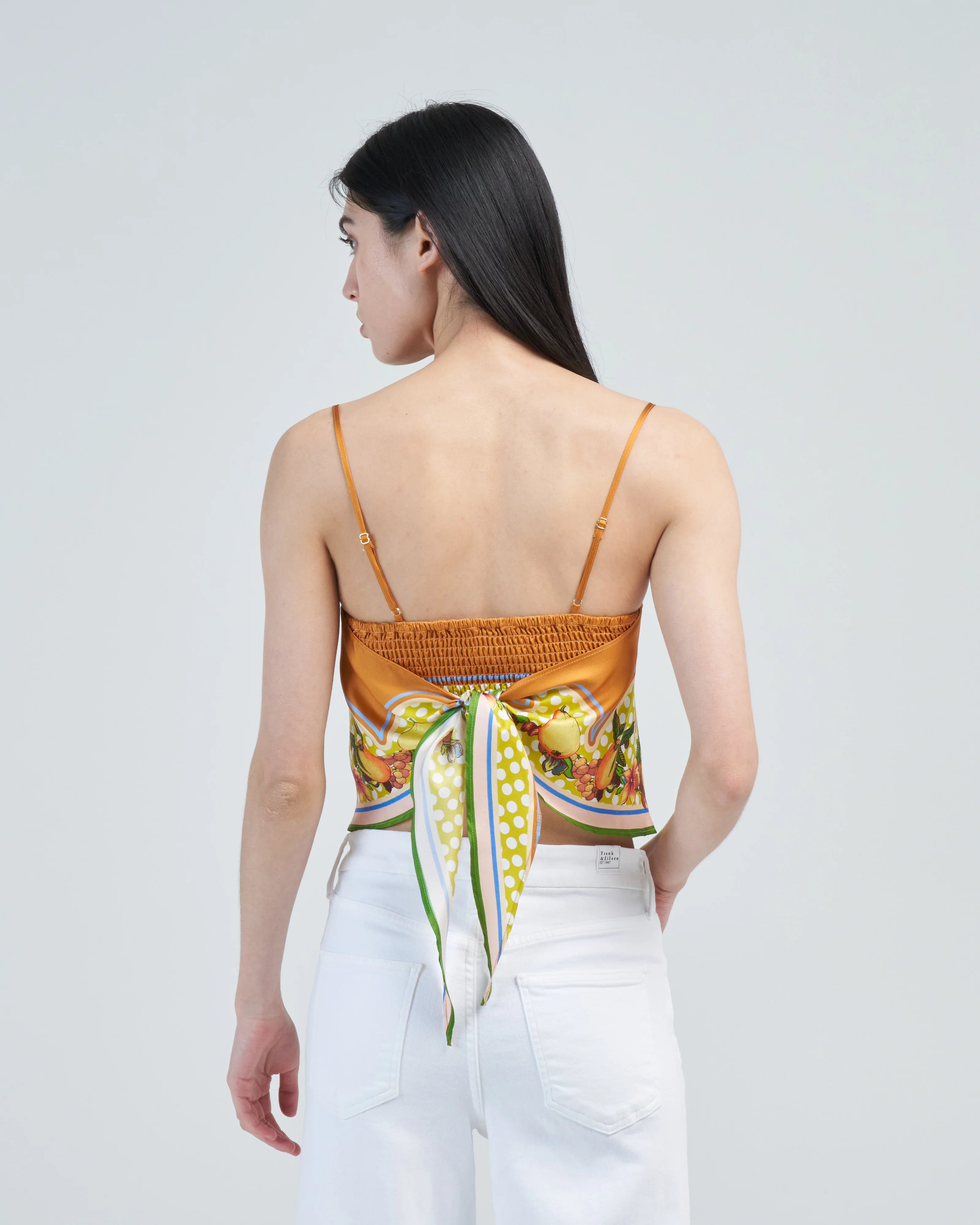 lemonis silk scarf top - Image 5