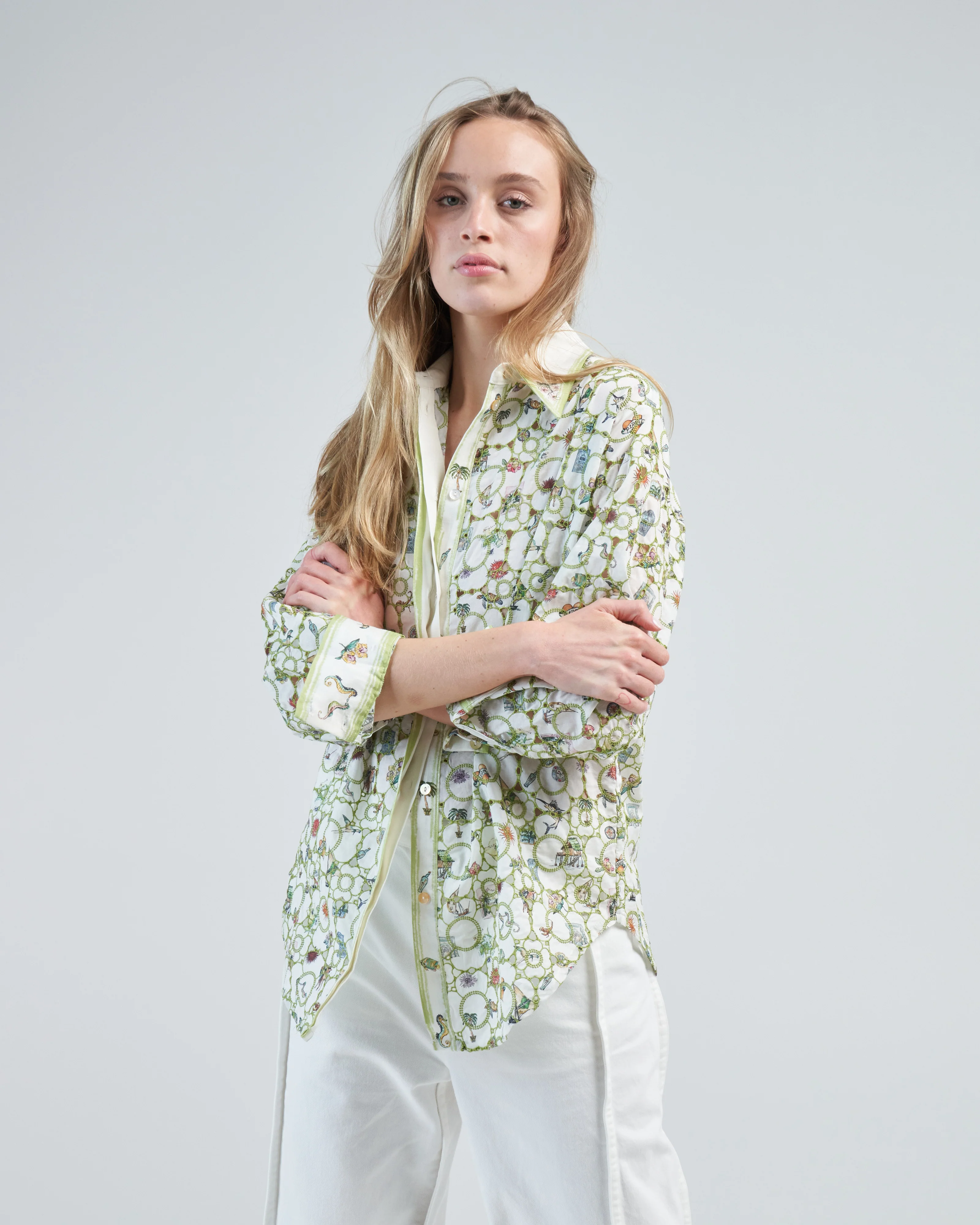 sunset broderie shirt - Image 3