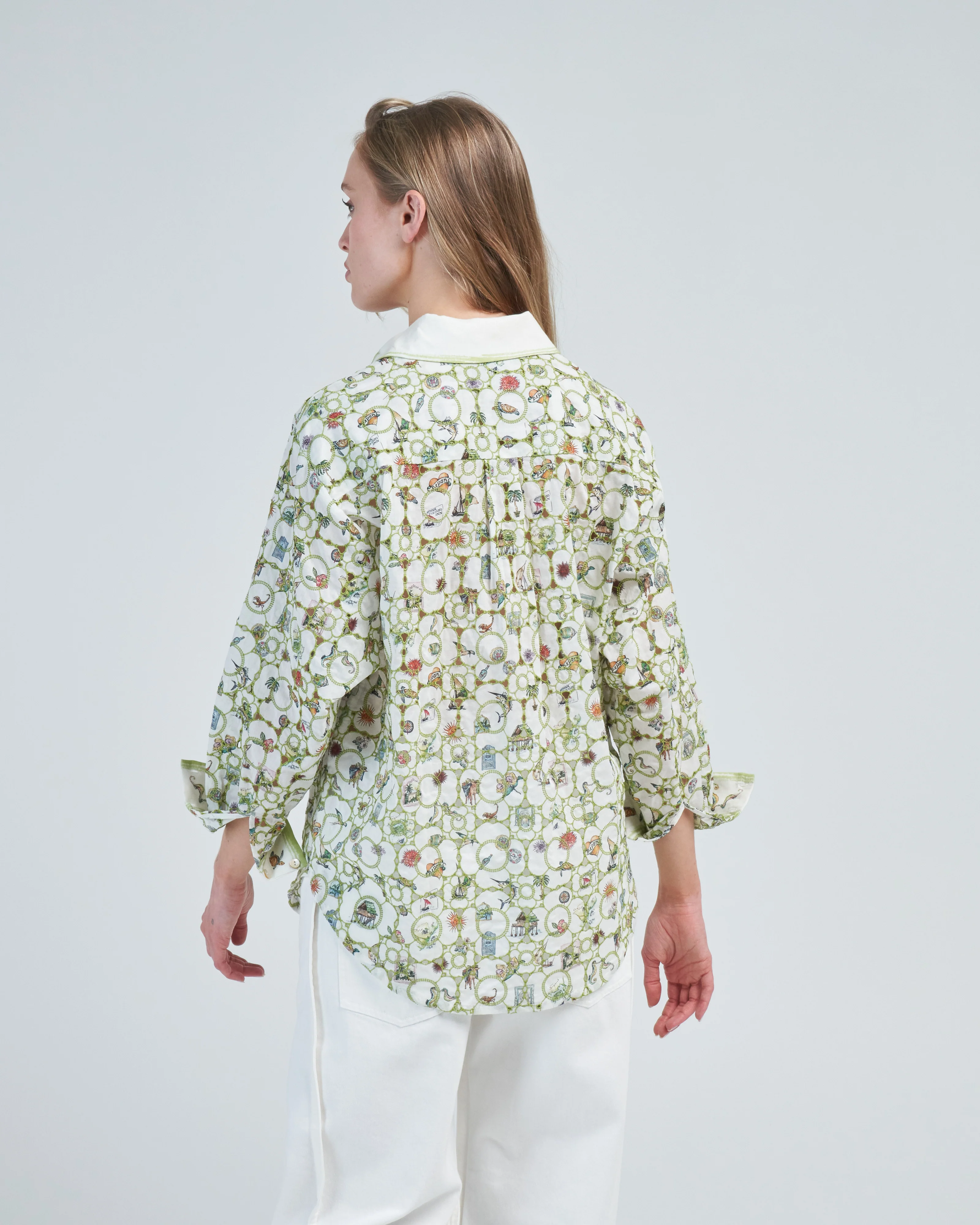 sunset broderie shirt - Image 4