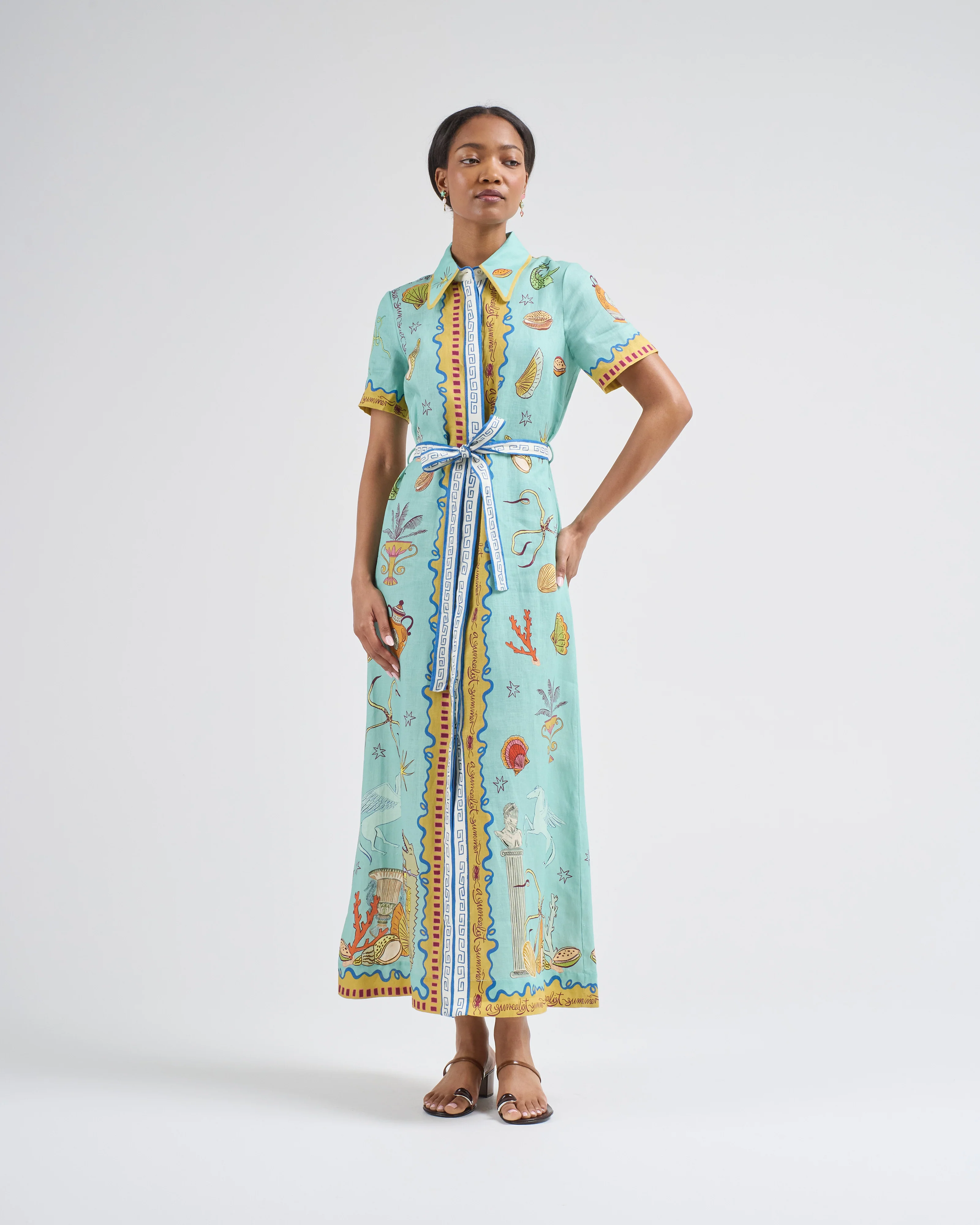 surrealist summer shirtdress - Image 2