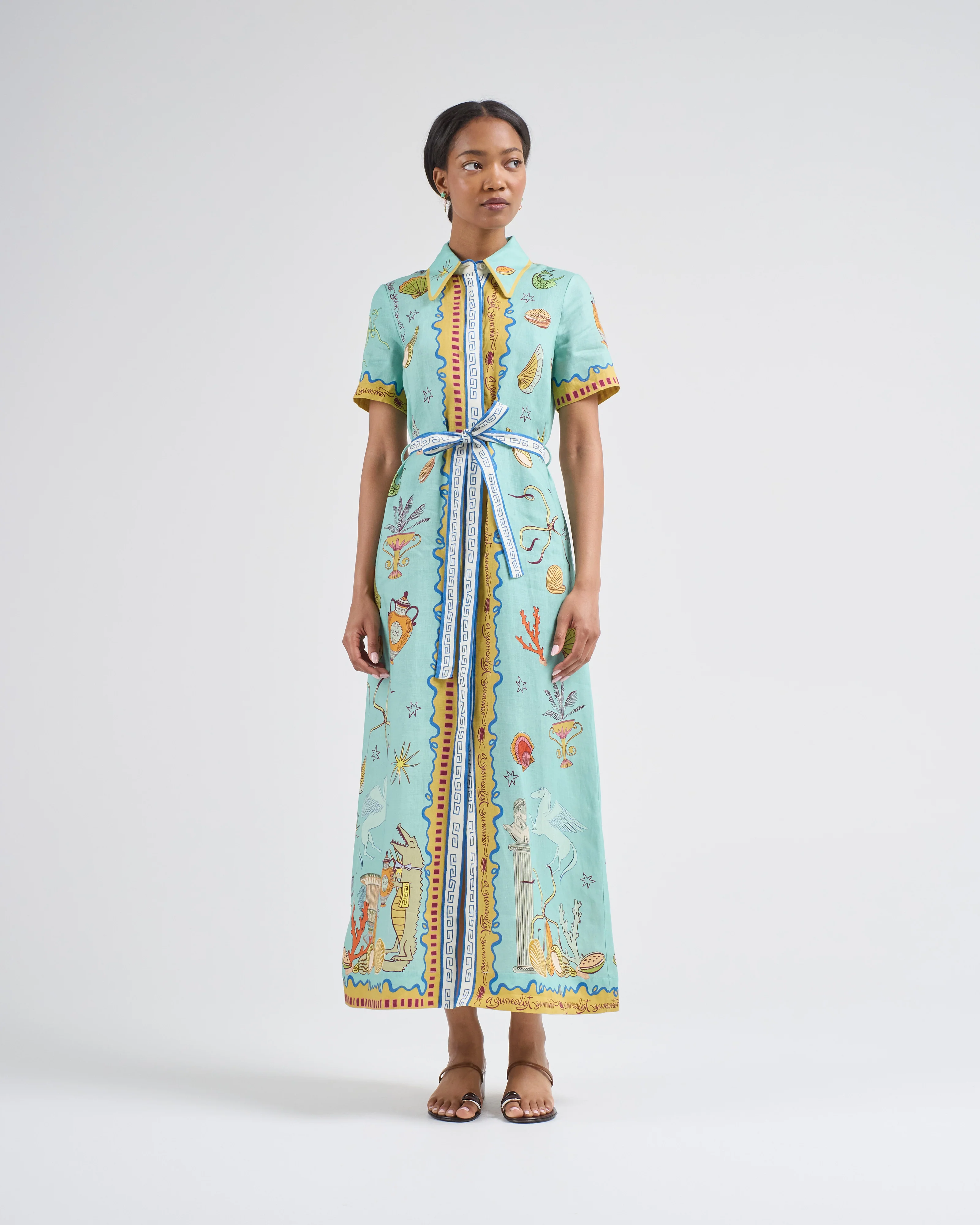 surrealist summer shirtdress - Image 3