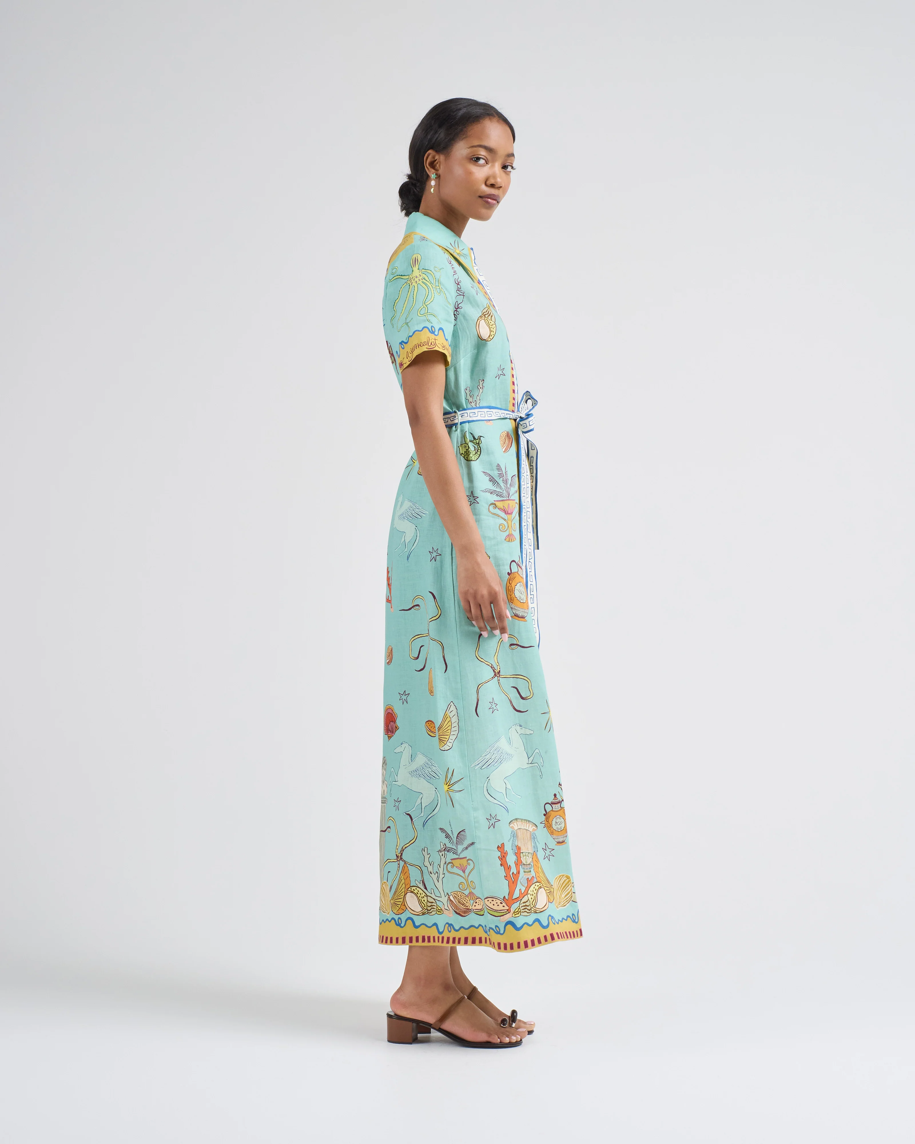 surrealist summer shirtdress - Image 4
