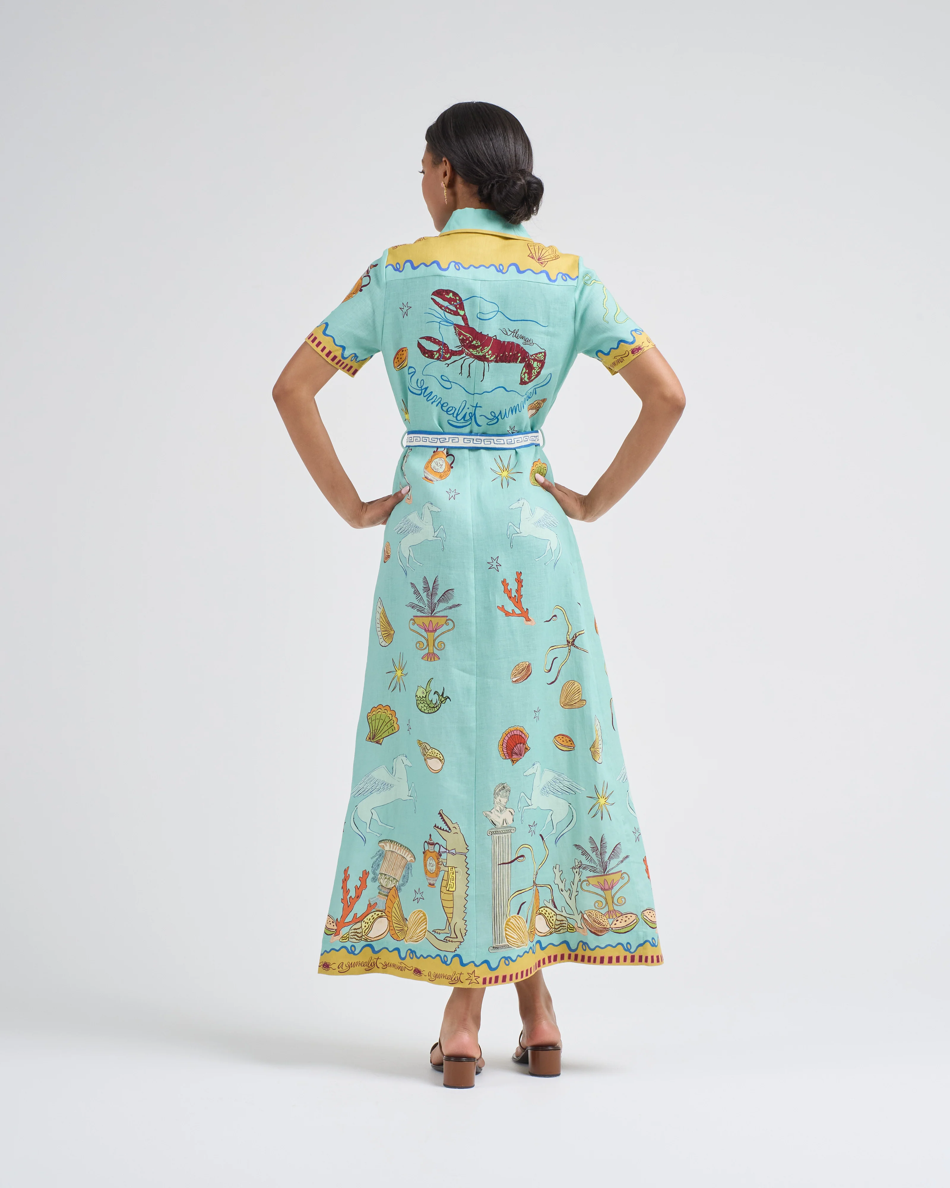 surrealist summer shirtdress - Image 5