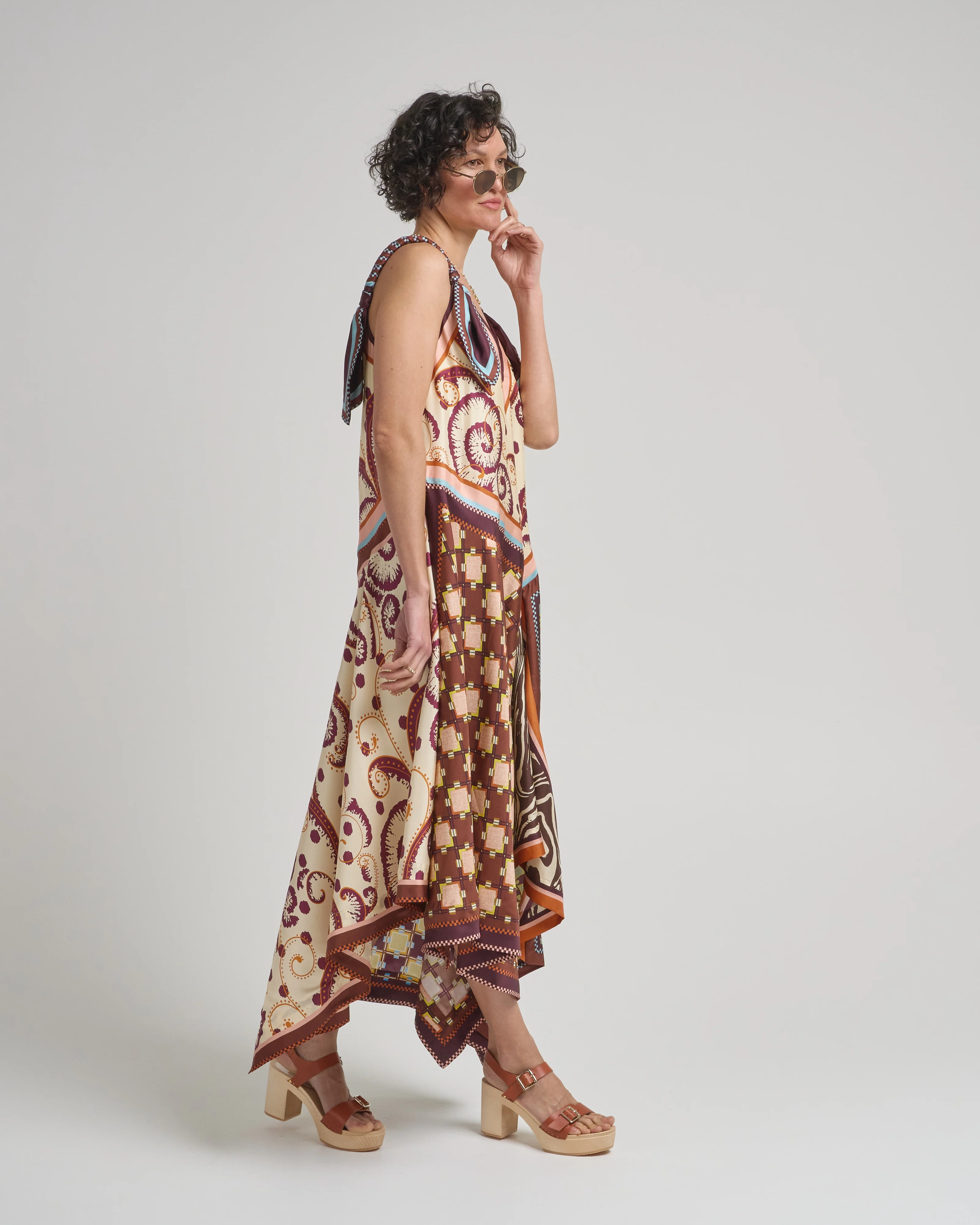 wilson silk midi dress - Image 3