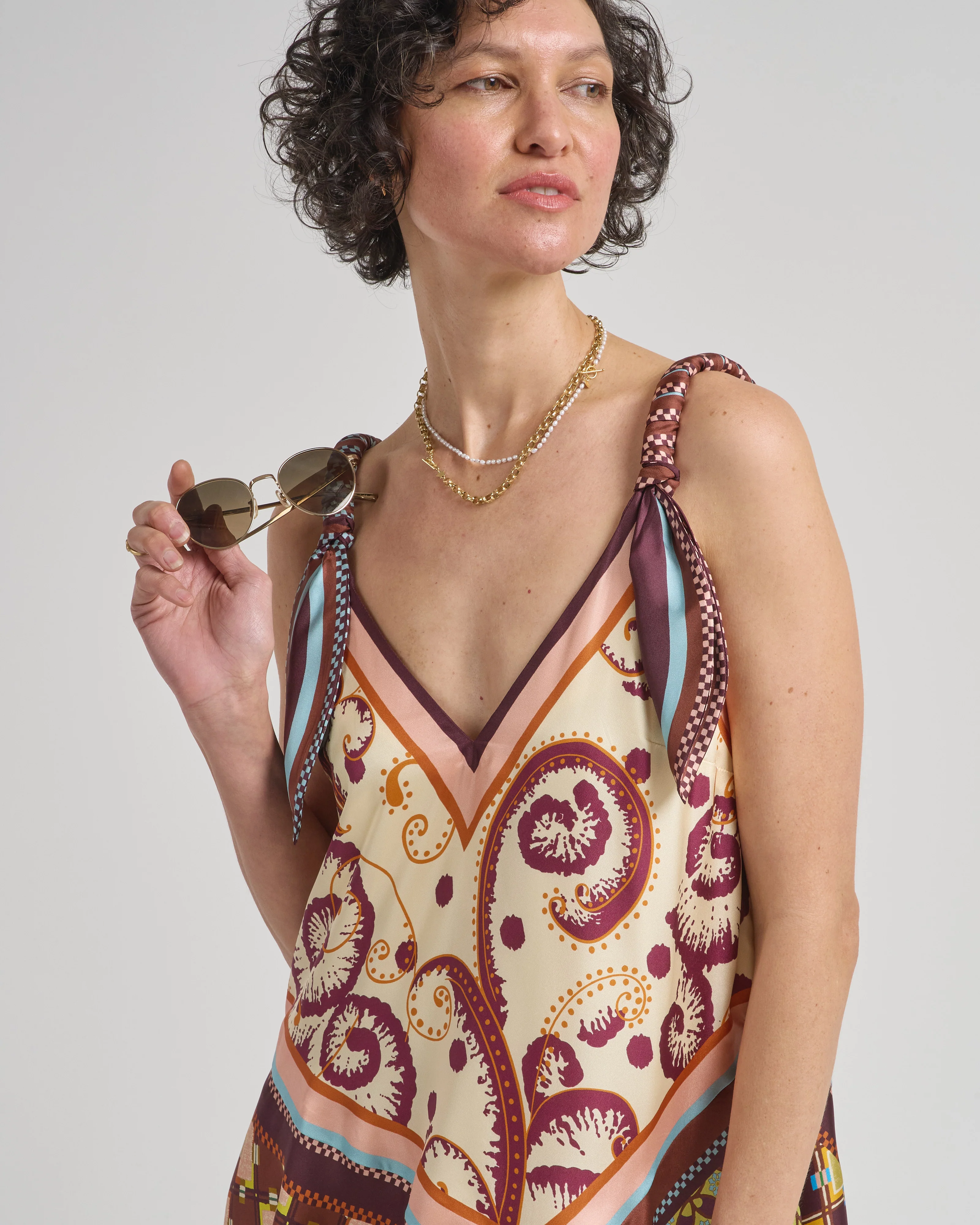 wilson silk midi dress - Image 4