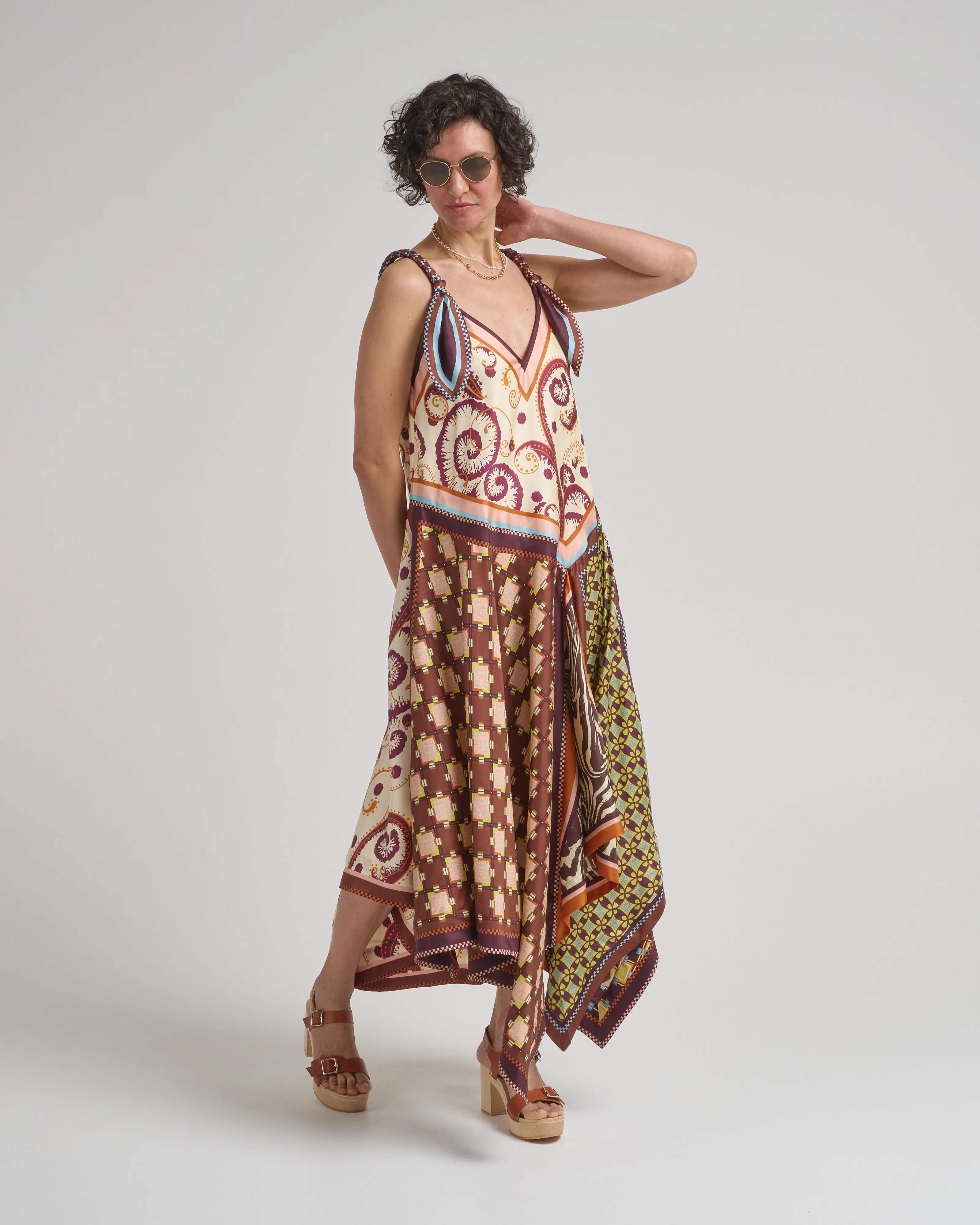 wilson silk midi dress - Image 5