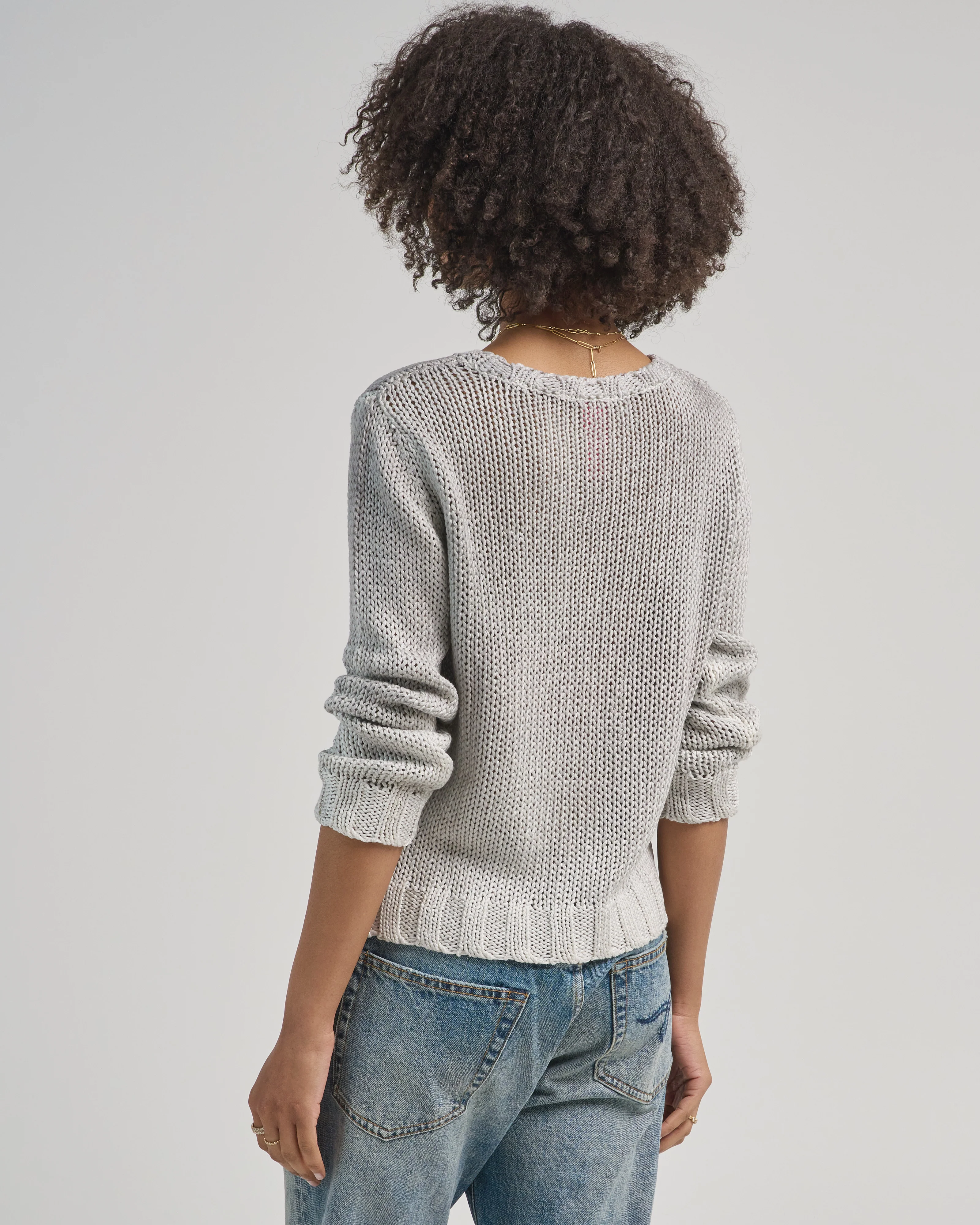 capri cotton crew sweater - Image 3