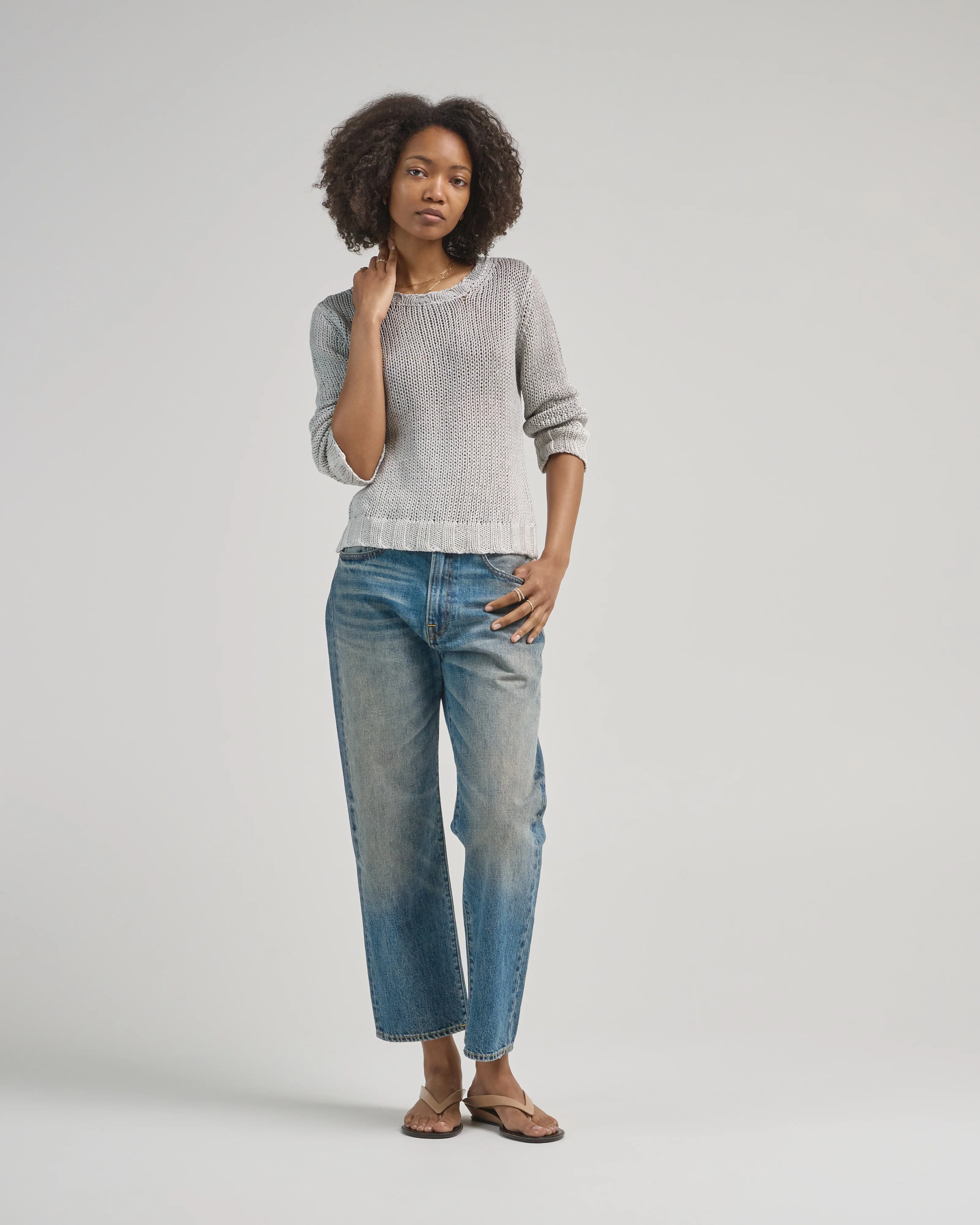 capri cotton crew sweater - Image 4