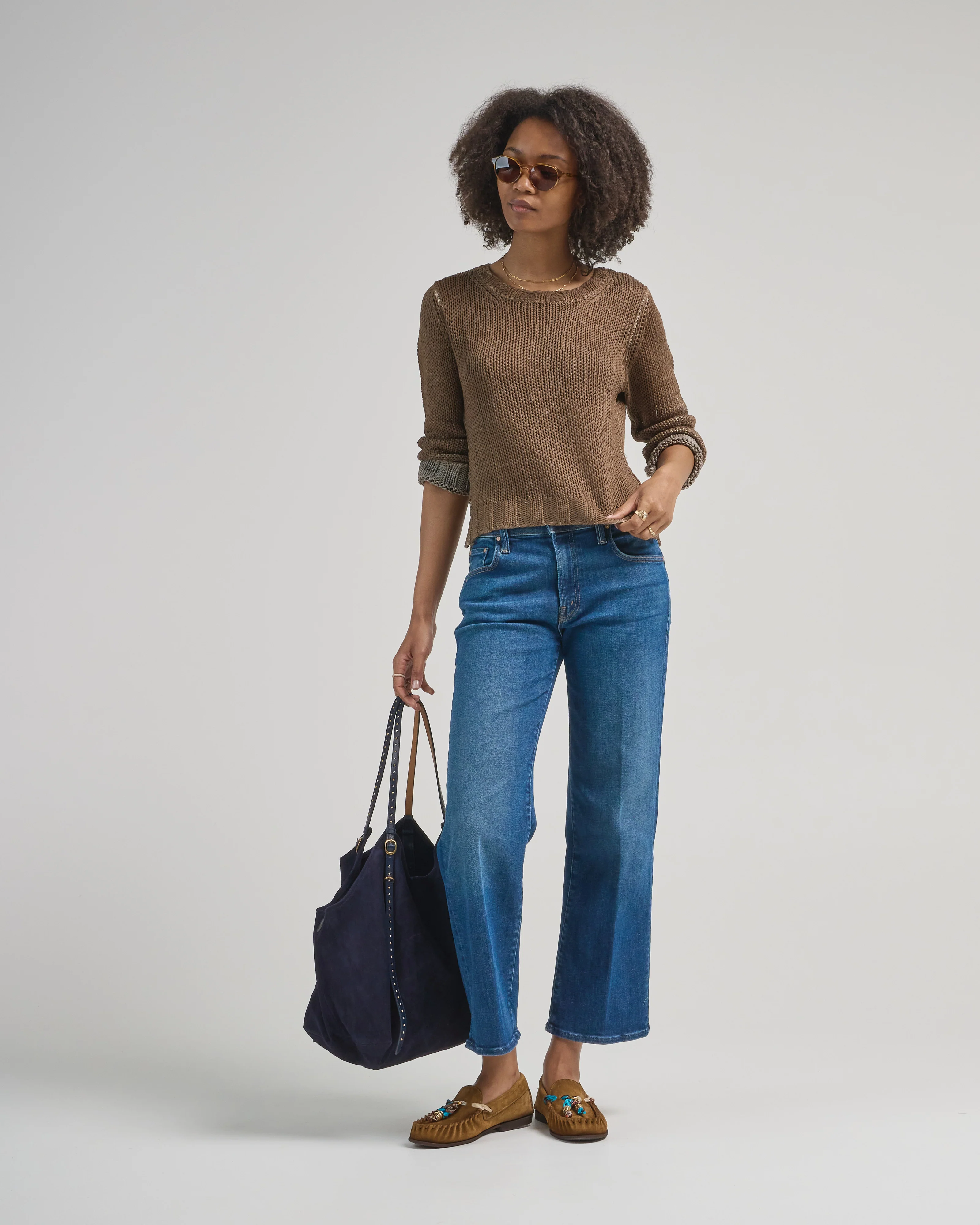 capri cotton crew sweater - Image 2