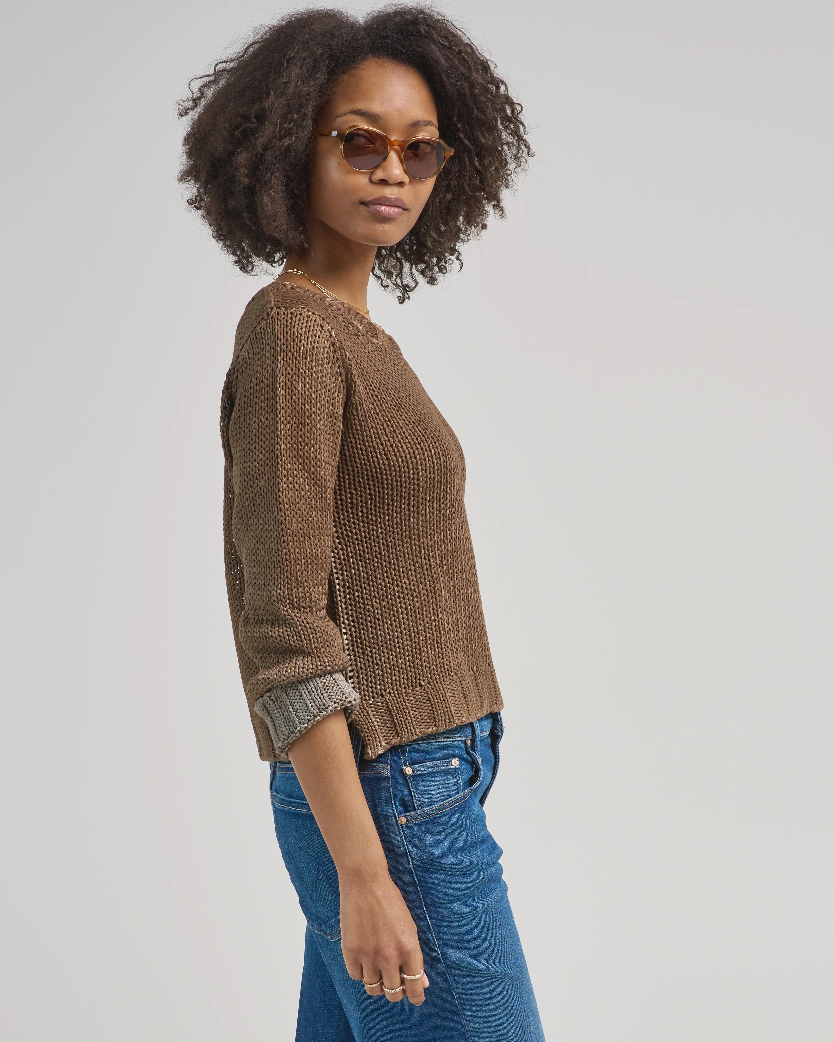 capri cotton crew sweater - Image 3