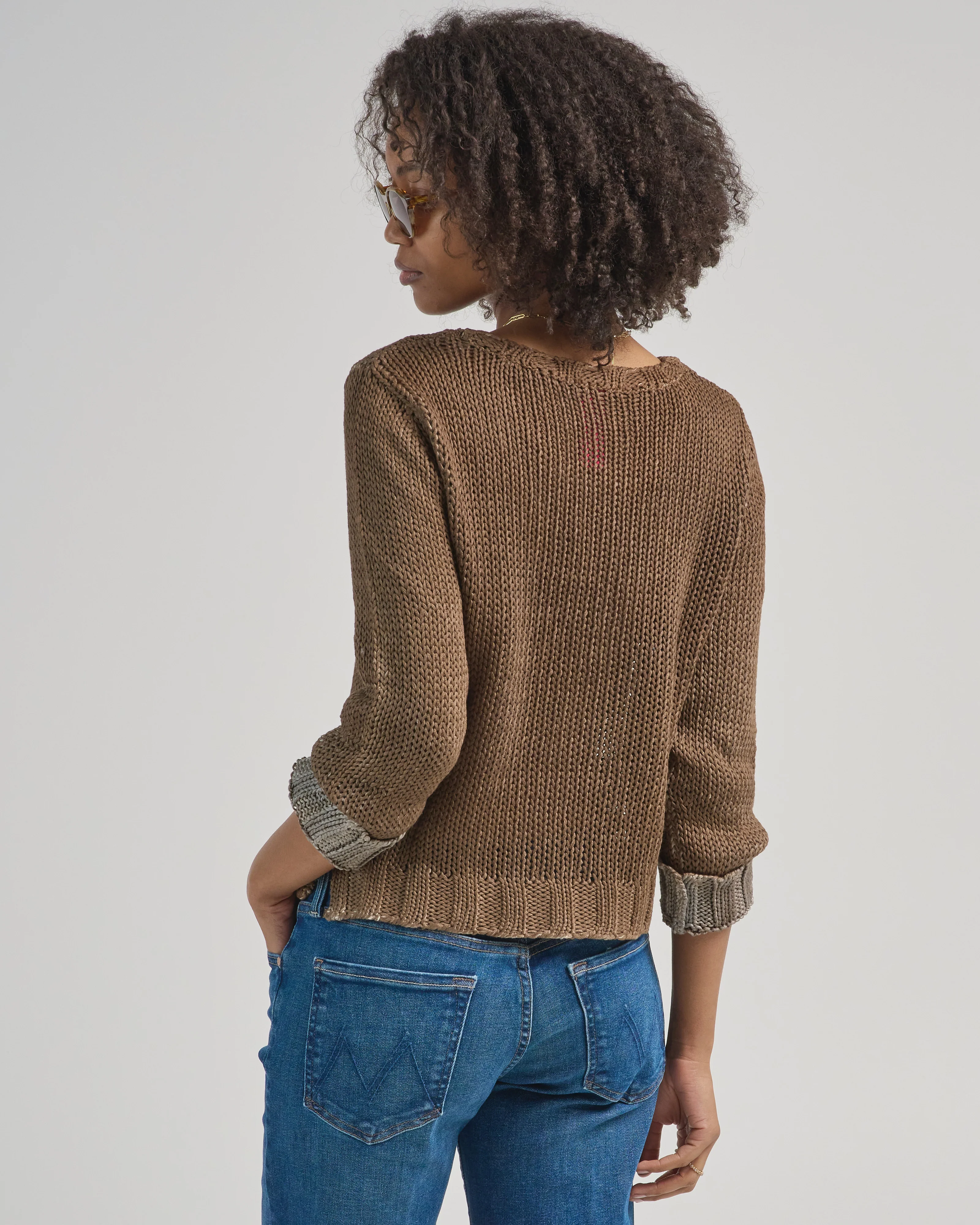 capri cotton crew sweater - Image 4