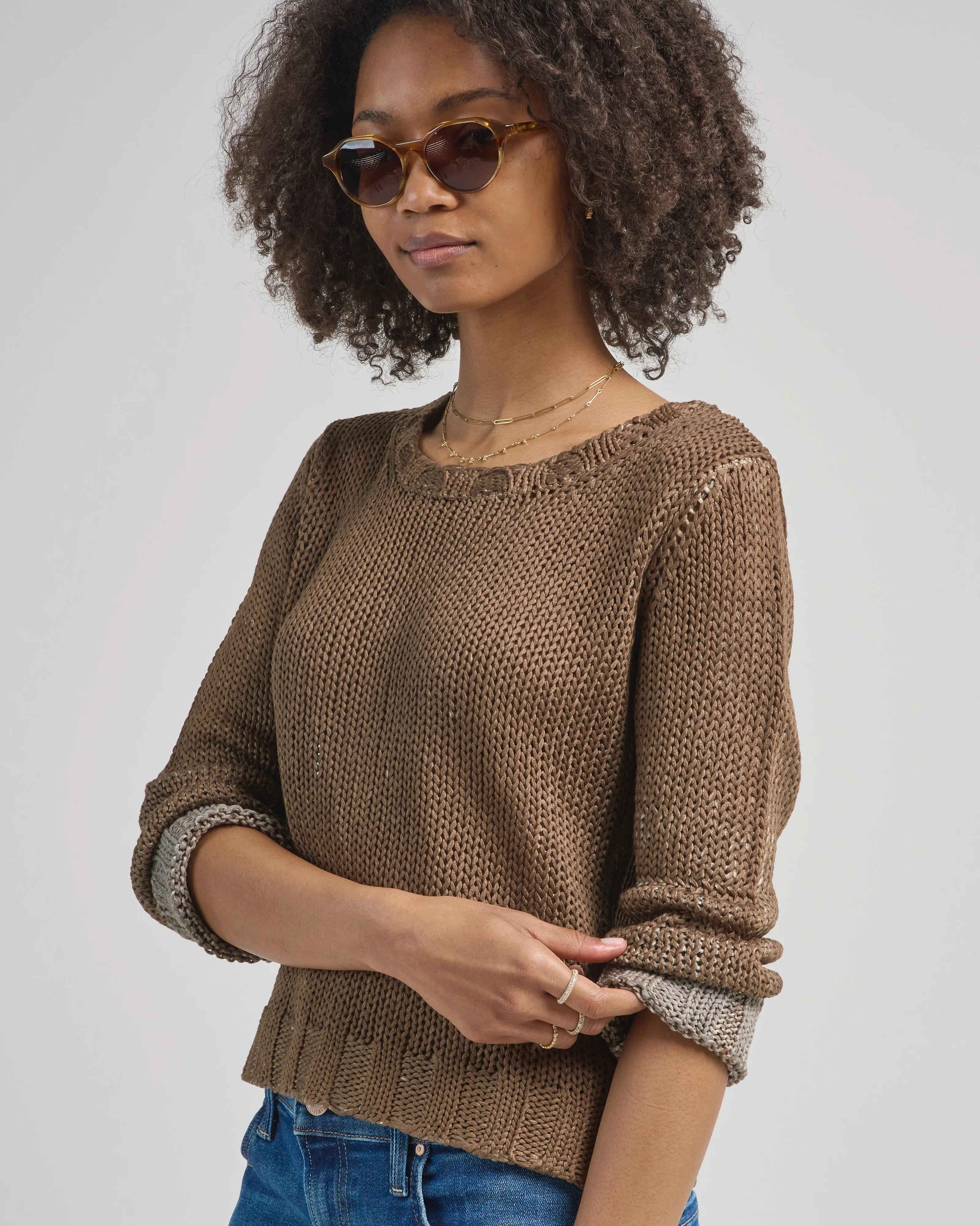 capri cotton crew sweater - Image 5