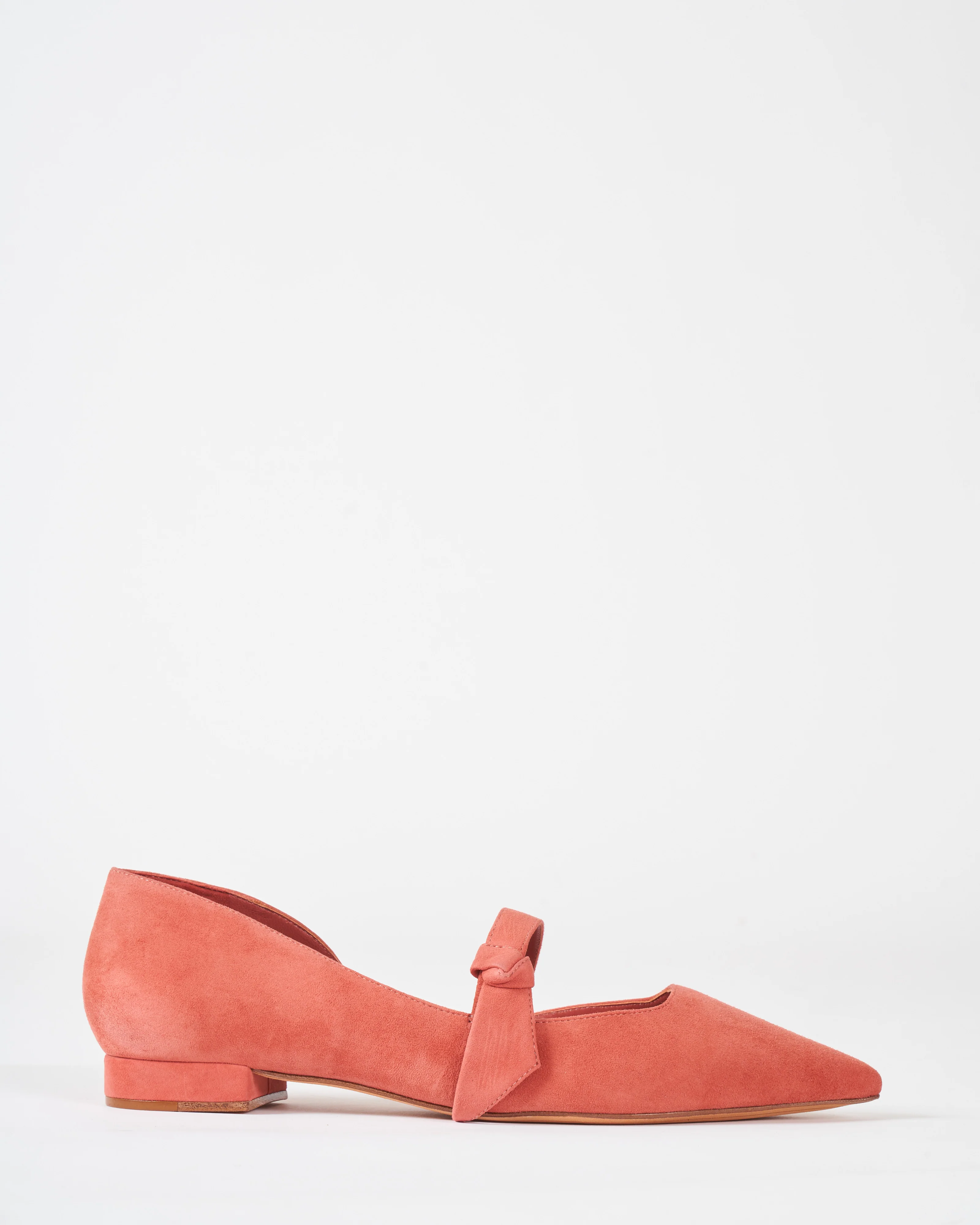 asymmetric clarita maryjane flat - cinnbar suede - Image 2