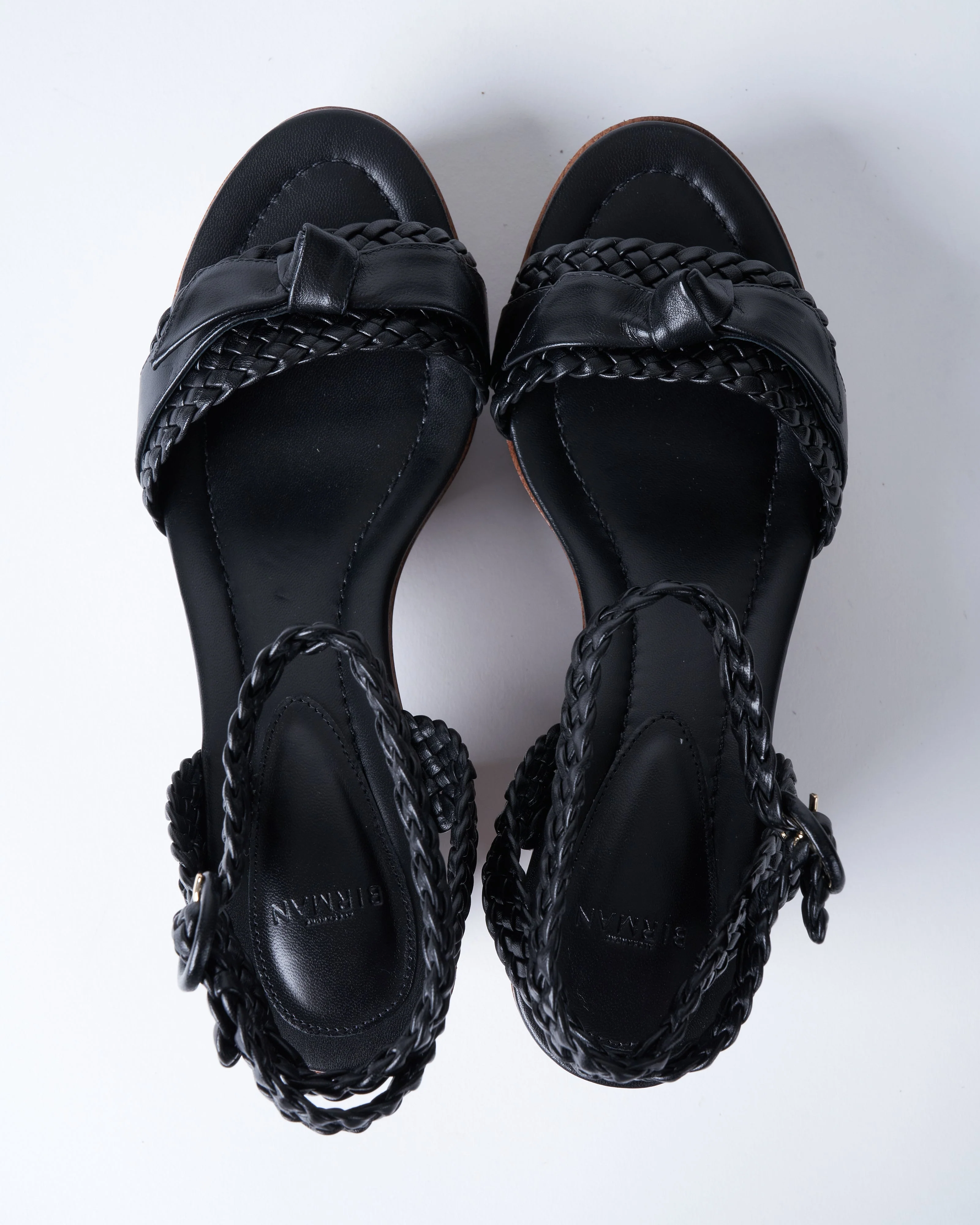 clarita woven clog 110 - black leather - Image 4
