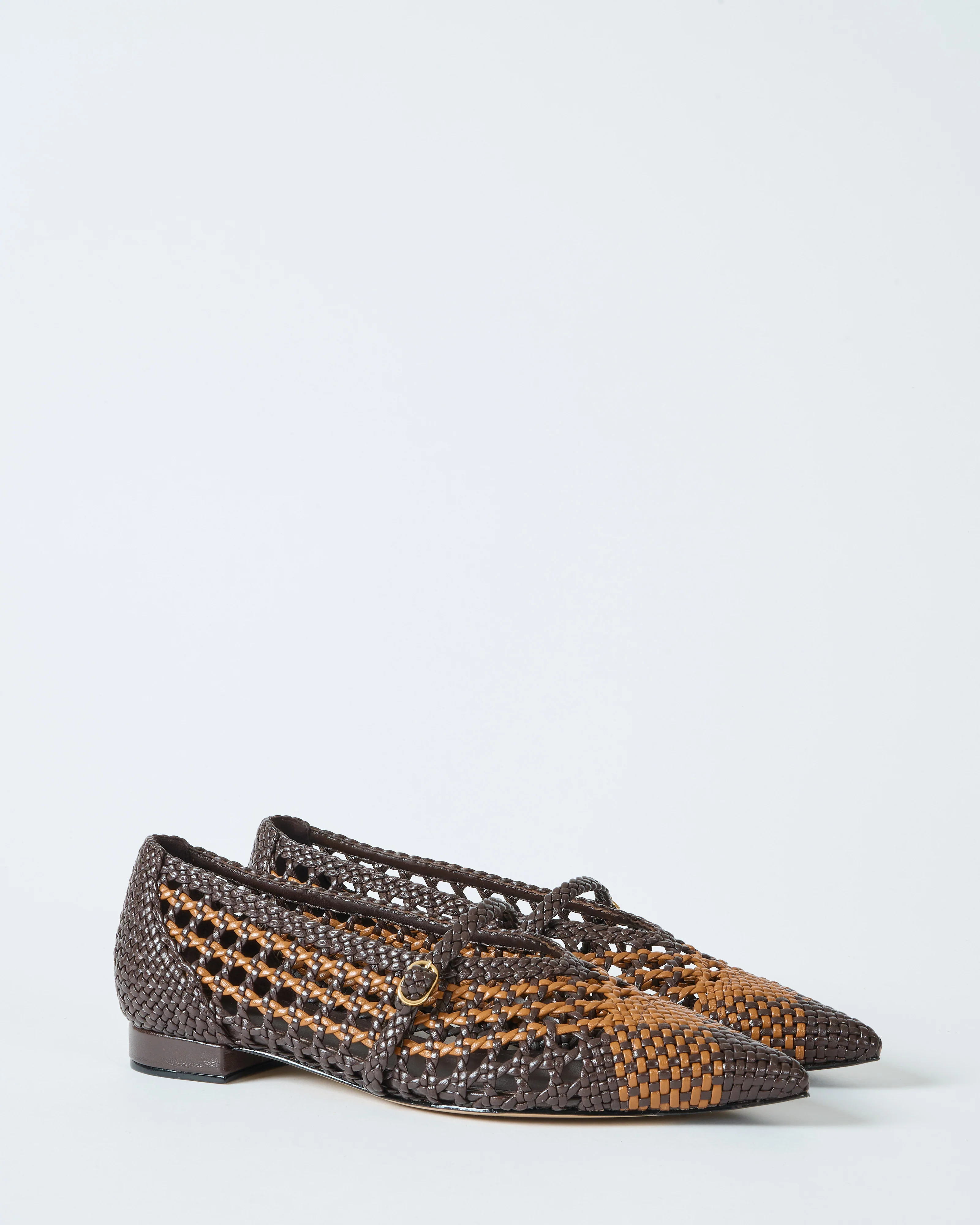 lis flat nappa kiss + tresse woven - Image 3