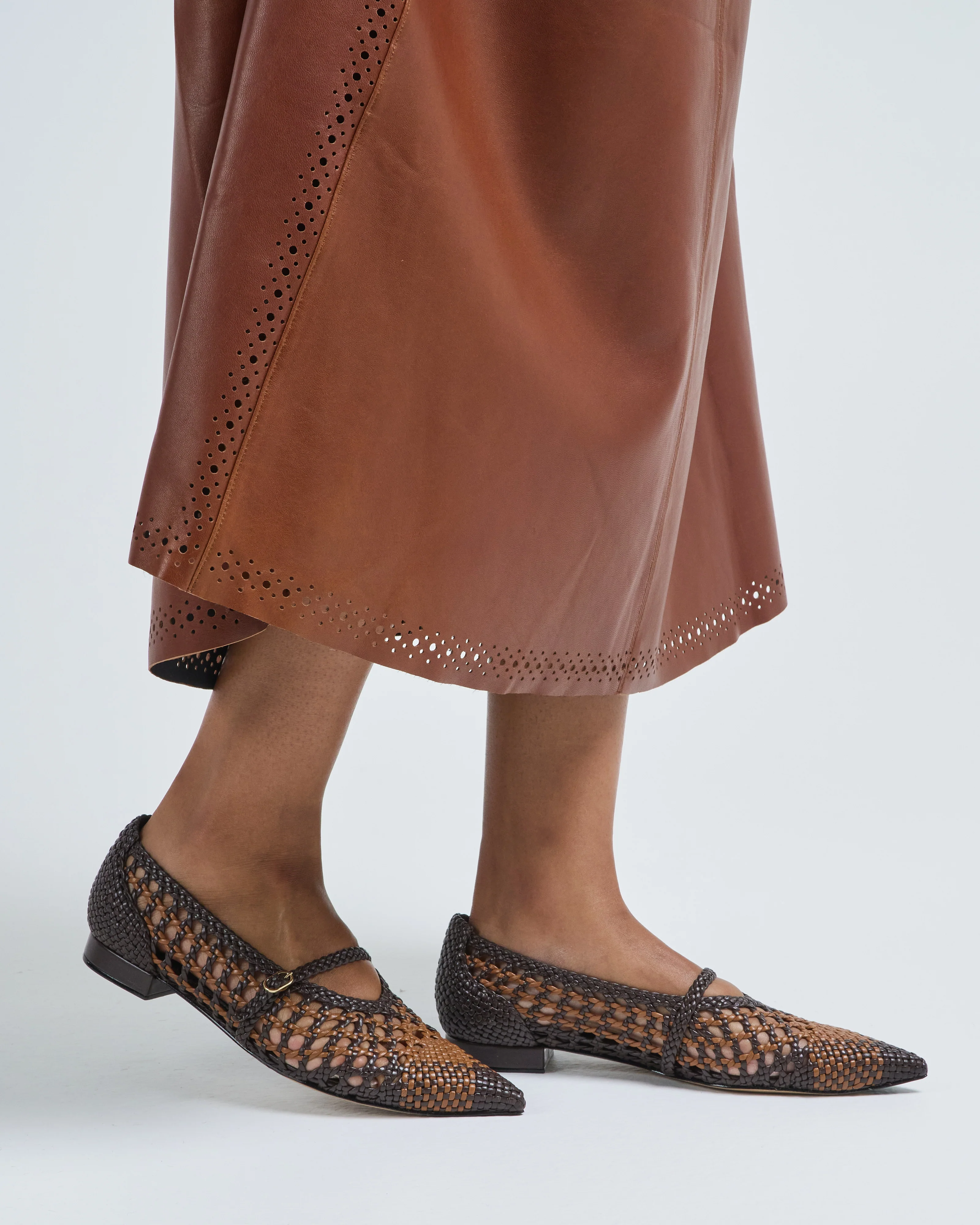 lis flat nappa kiss + tresse woven - Image 5