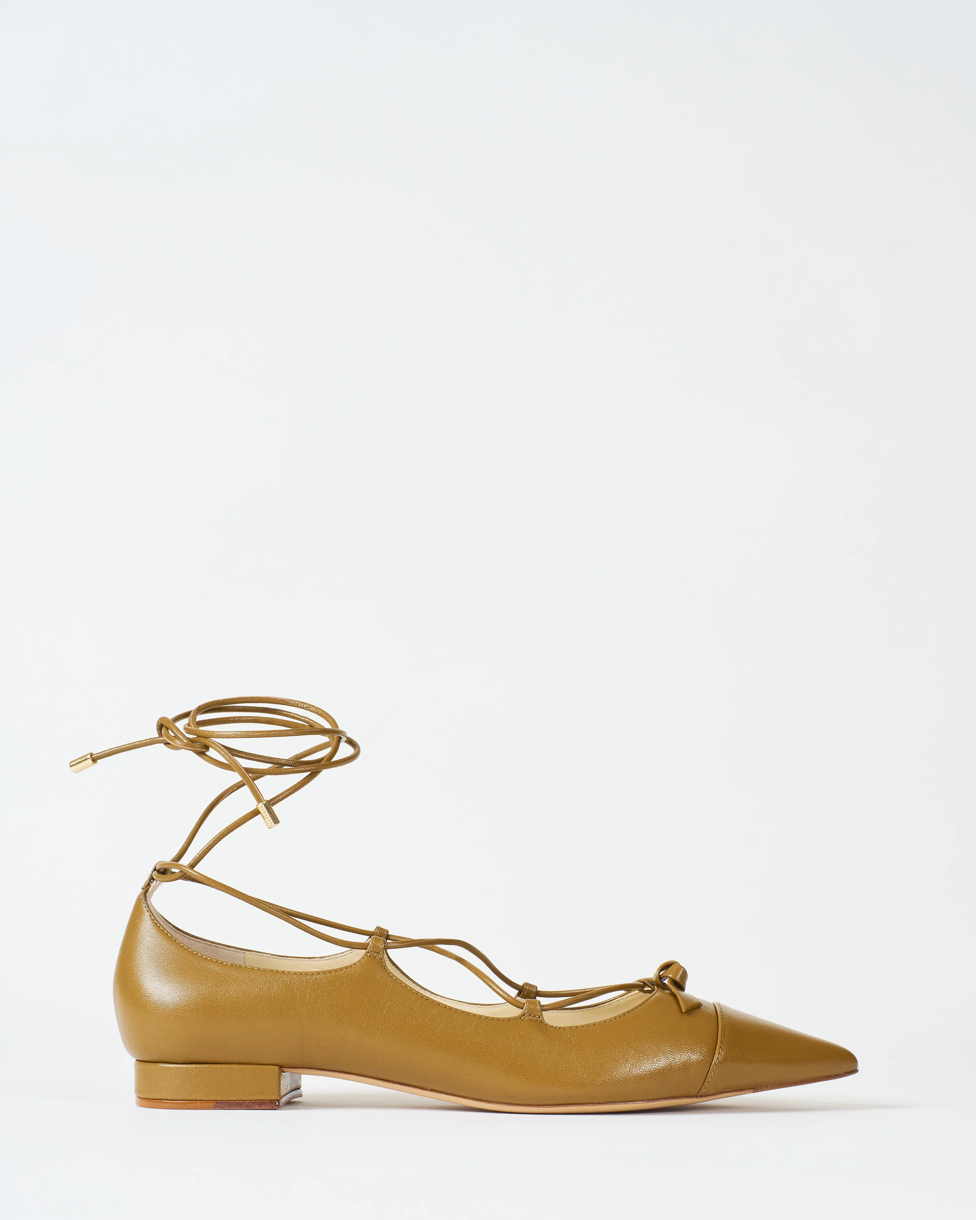 slim clarita lace up flat - Image 3