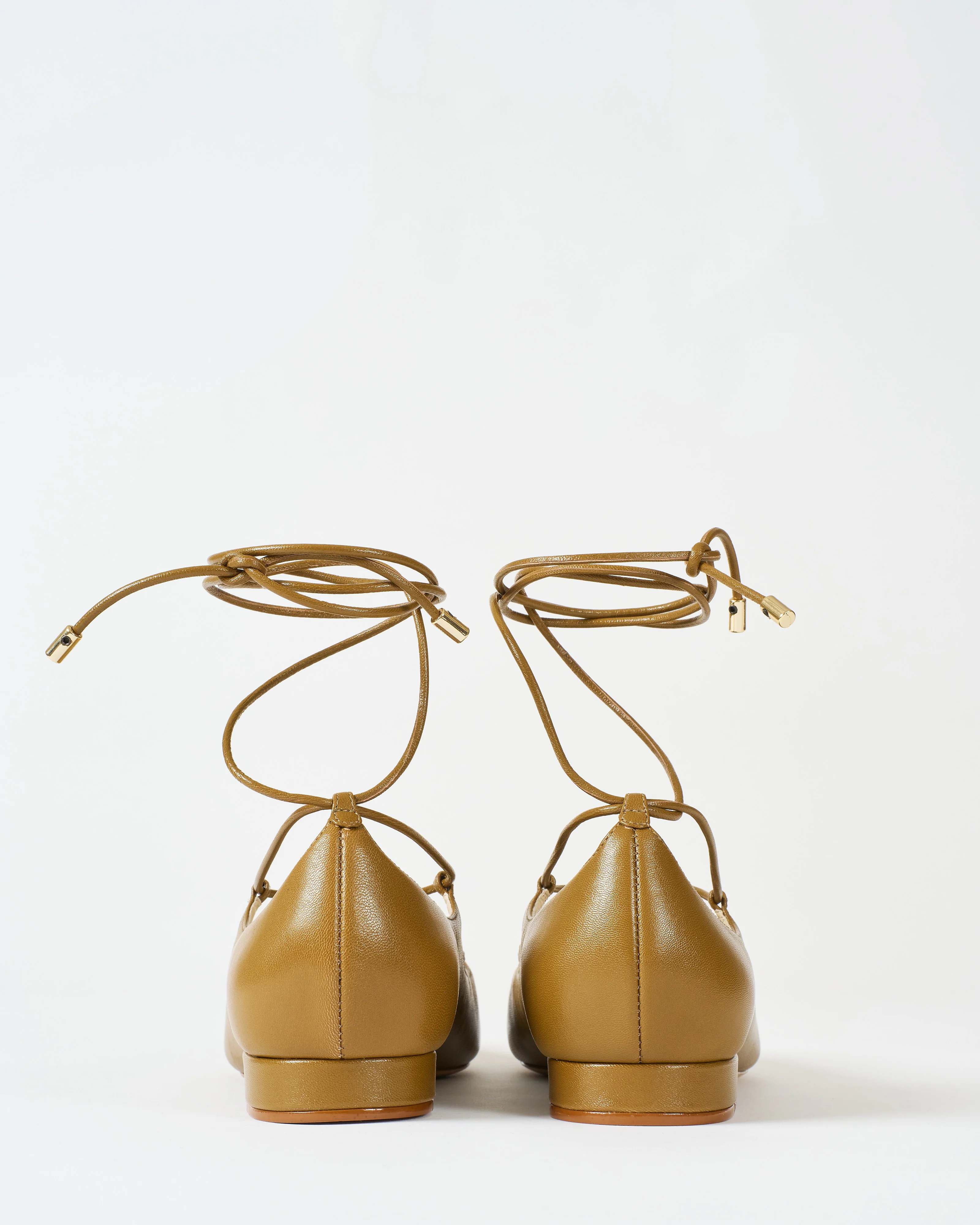 slim clarita lace up flat - Image 5