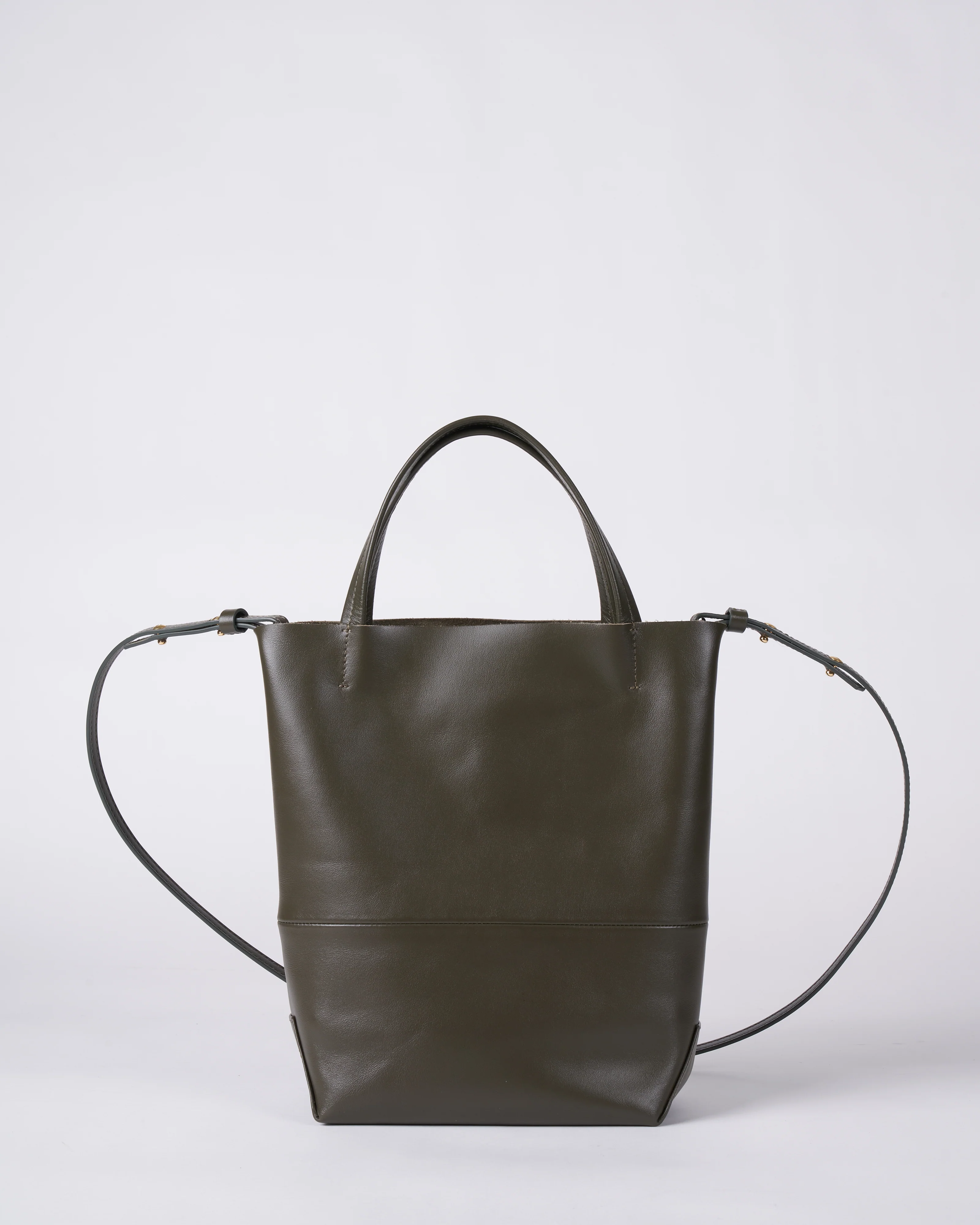 small bag with strap - green leather - Image 2