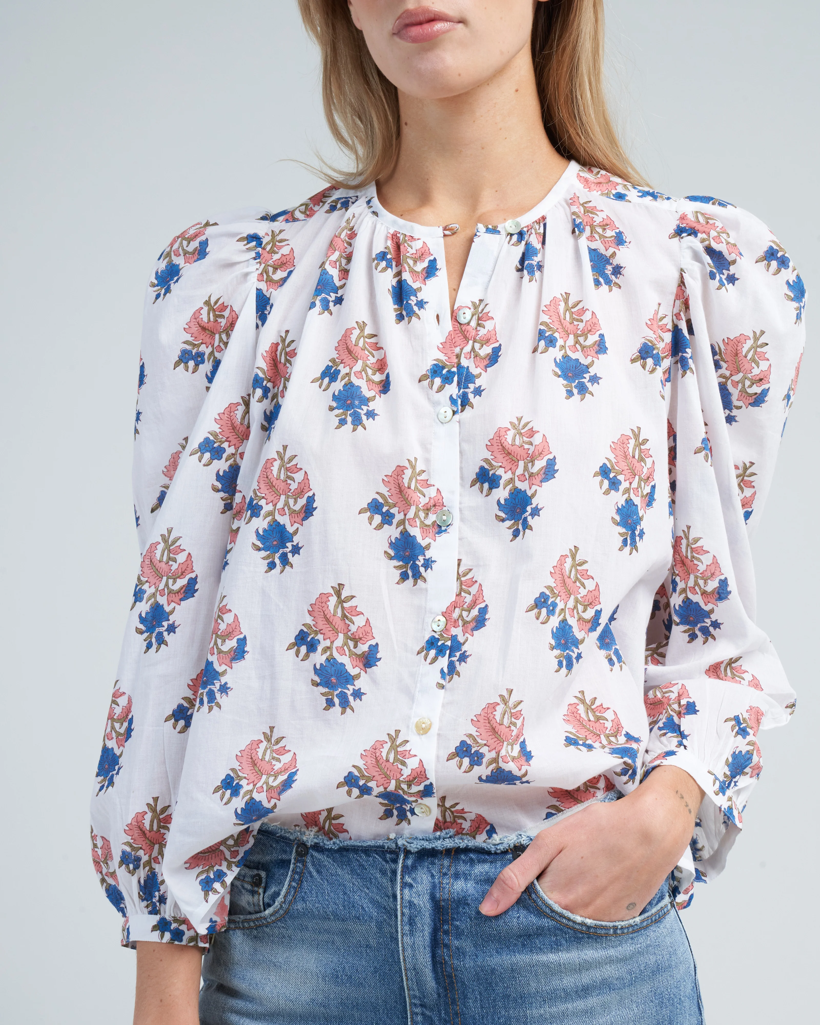 anna cactus flower shirt - white desert - Image 5