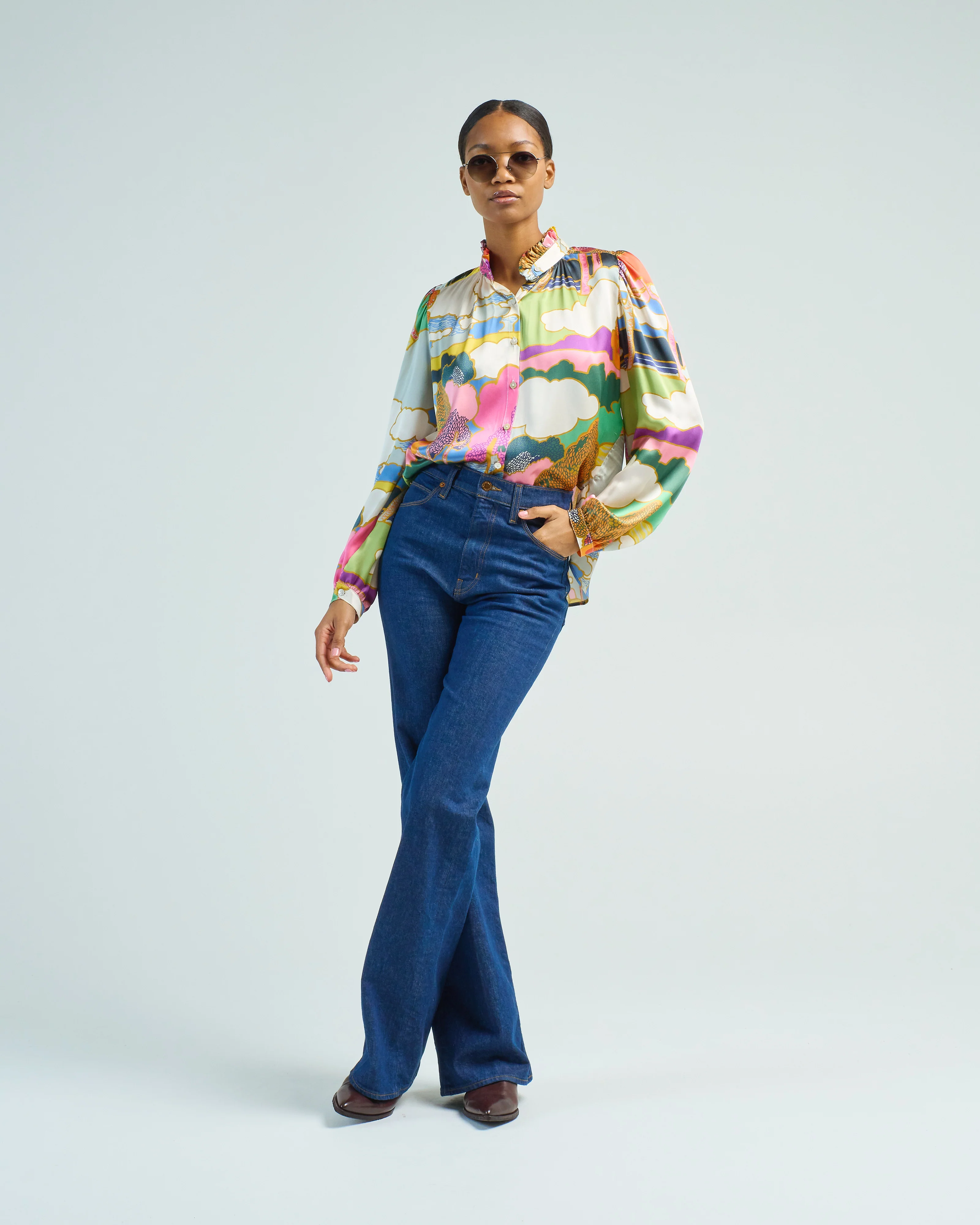 annabel aurora silk shirt - Image 2