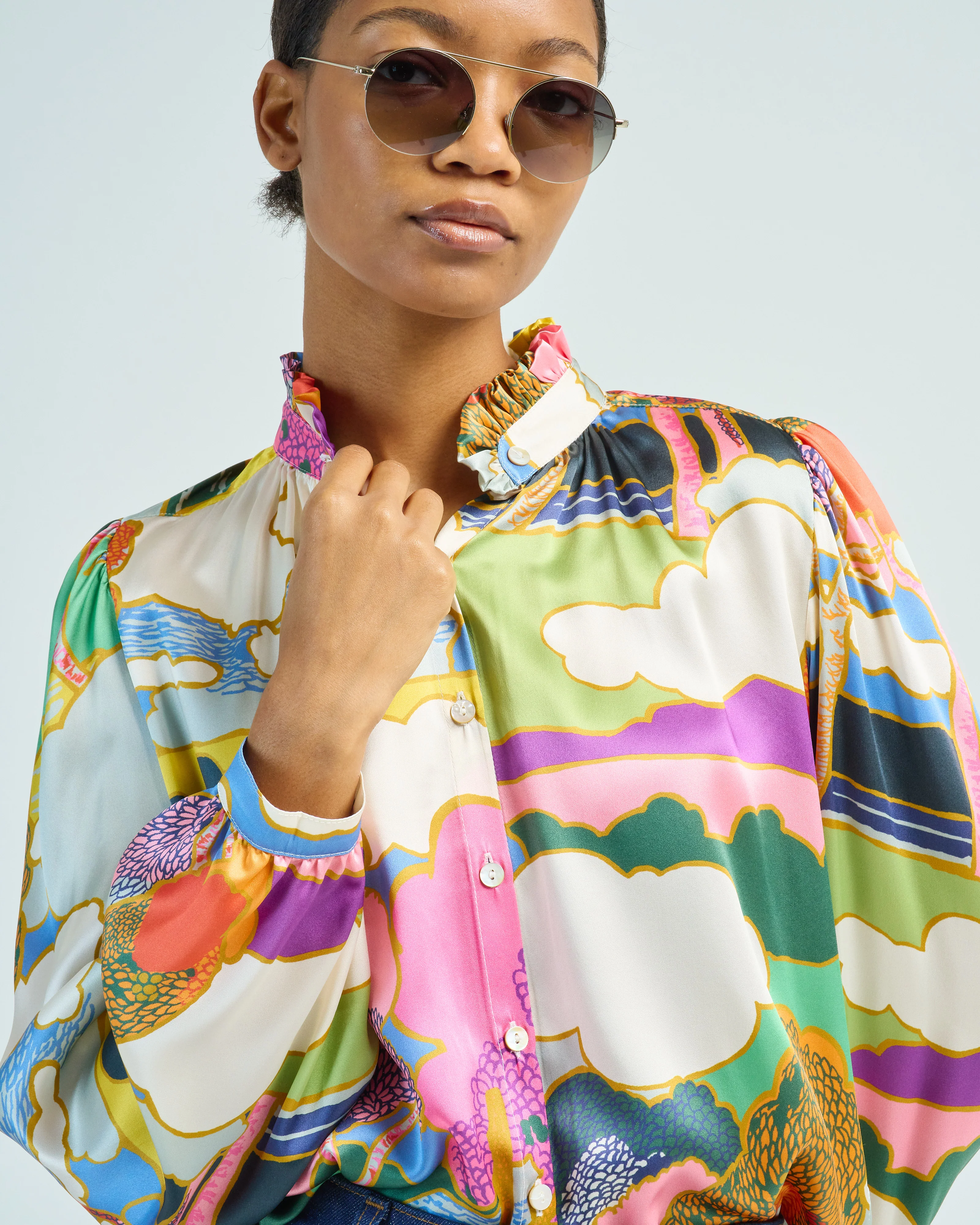 annabel aurora silk shirt - Image 5
