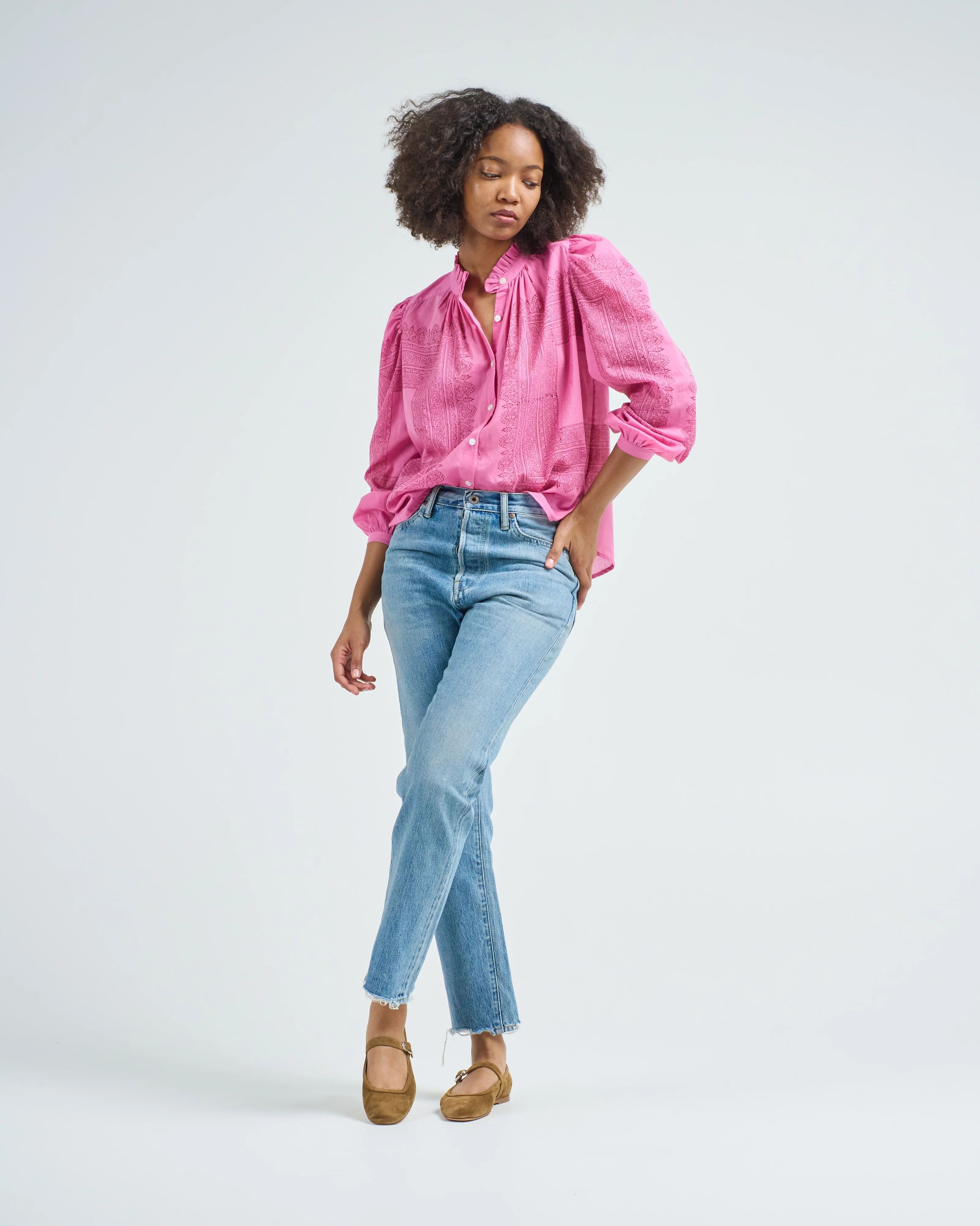 annabel fuchsia tile shirt - Image 2