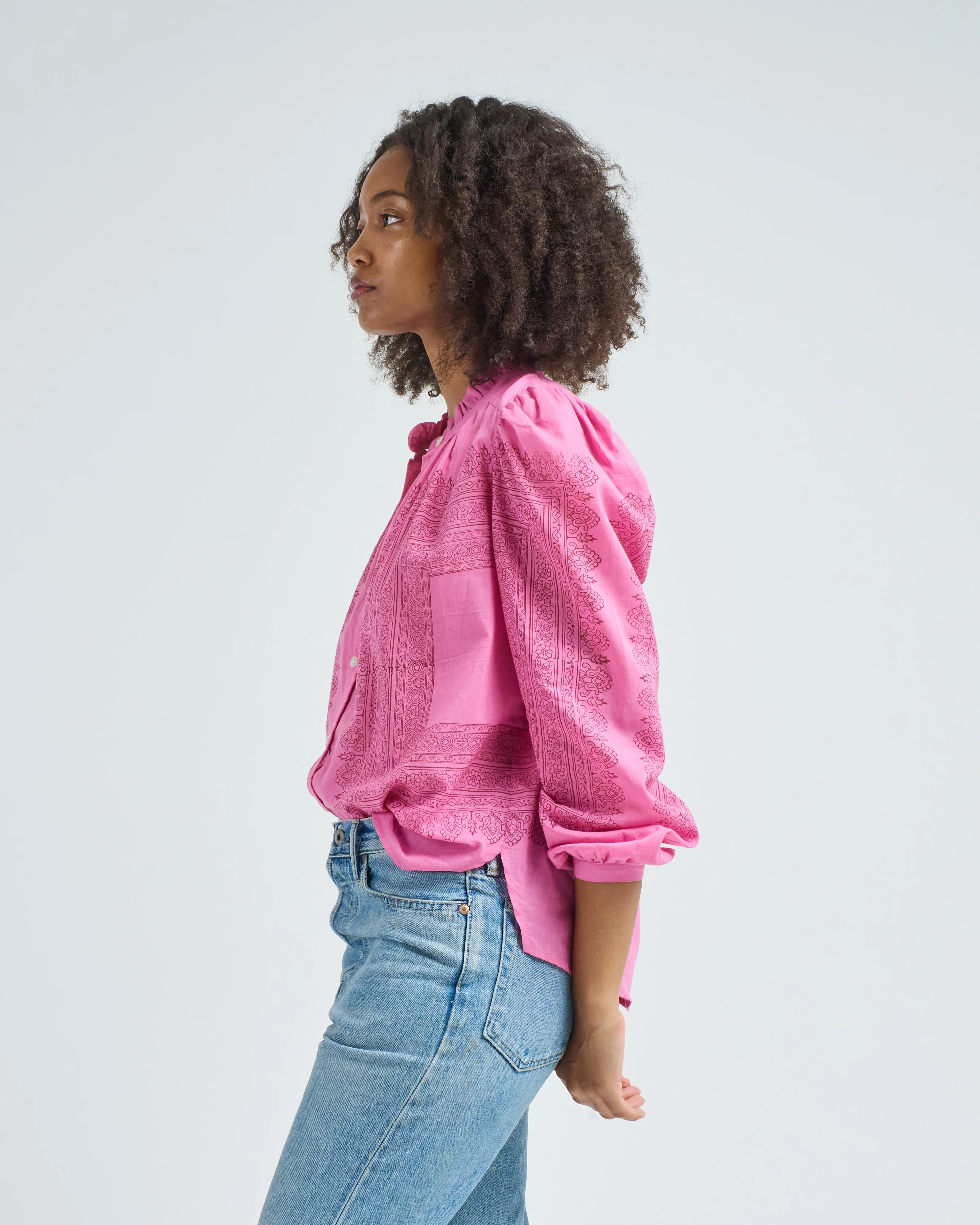 annabel fuchsia tile shirt - Image 4