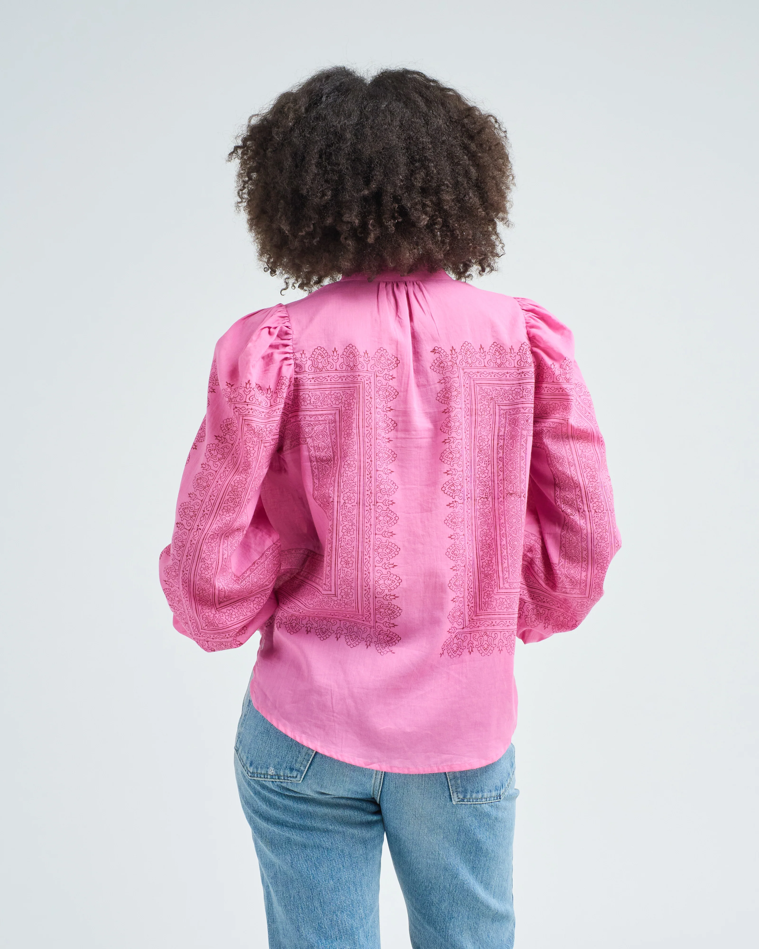 annabel fuchsia tile shirt - Image 5