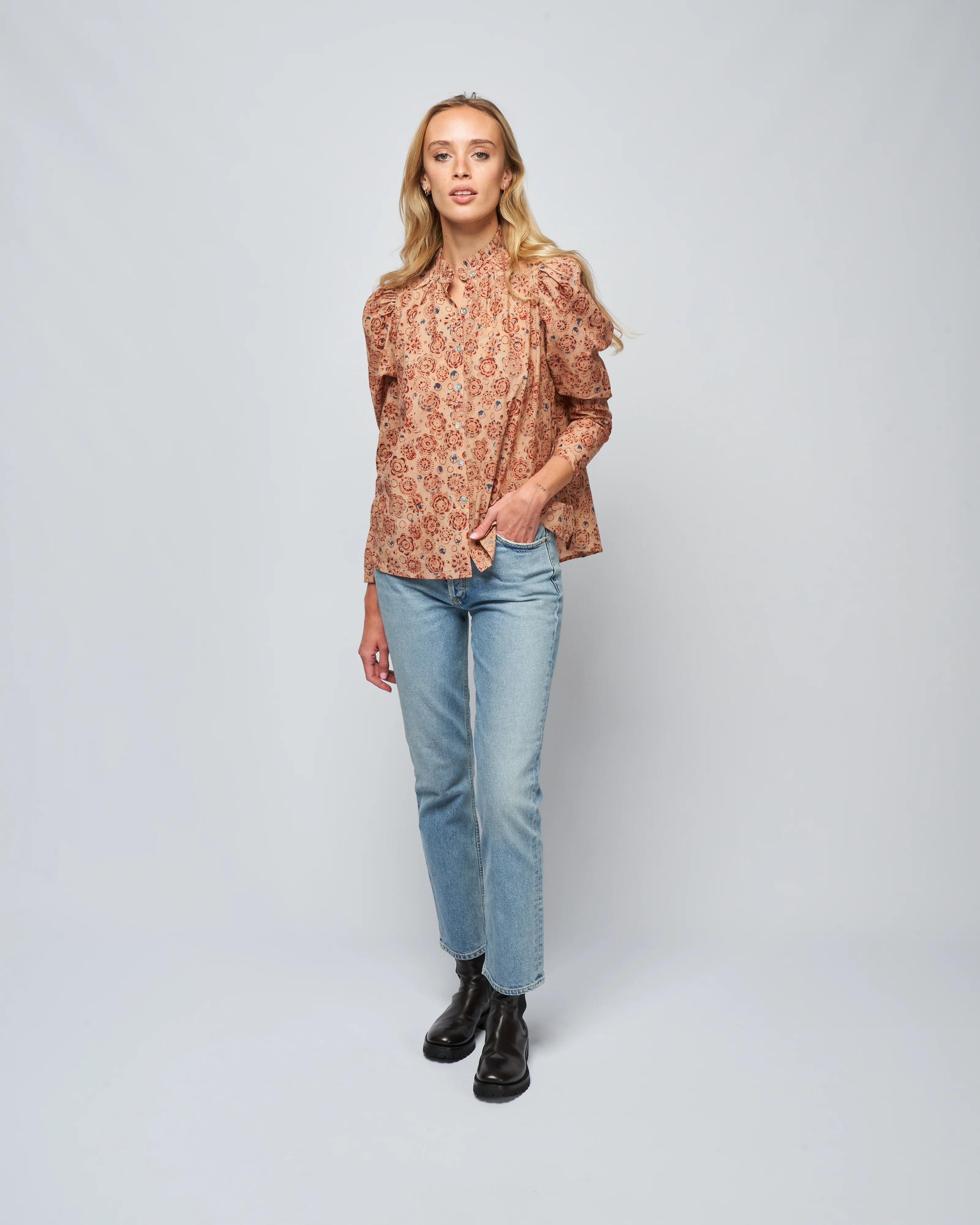 annabel juniper shirt - khaki juniper - Image 2