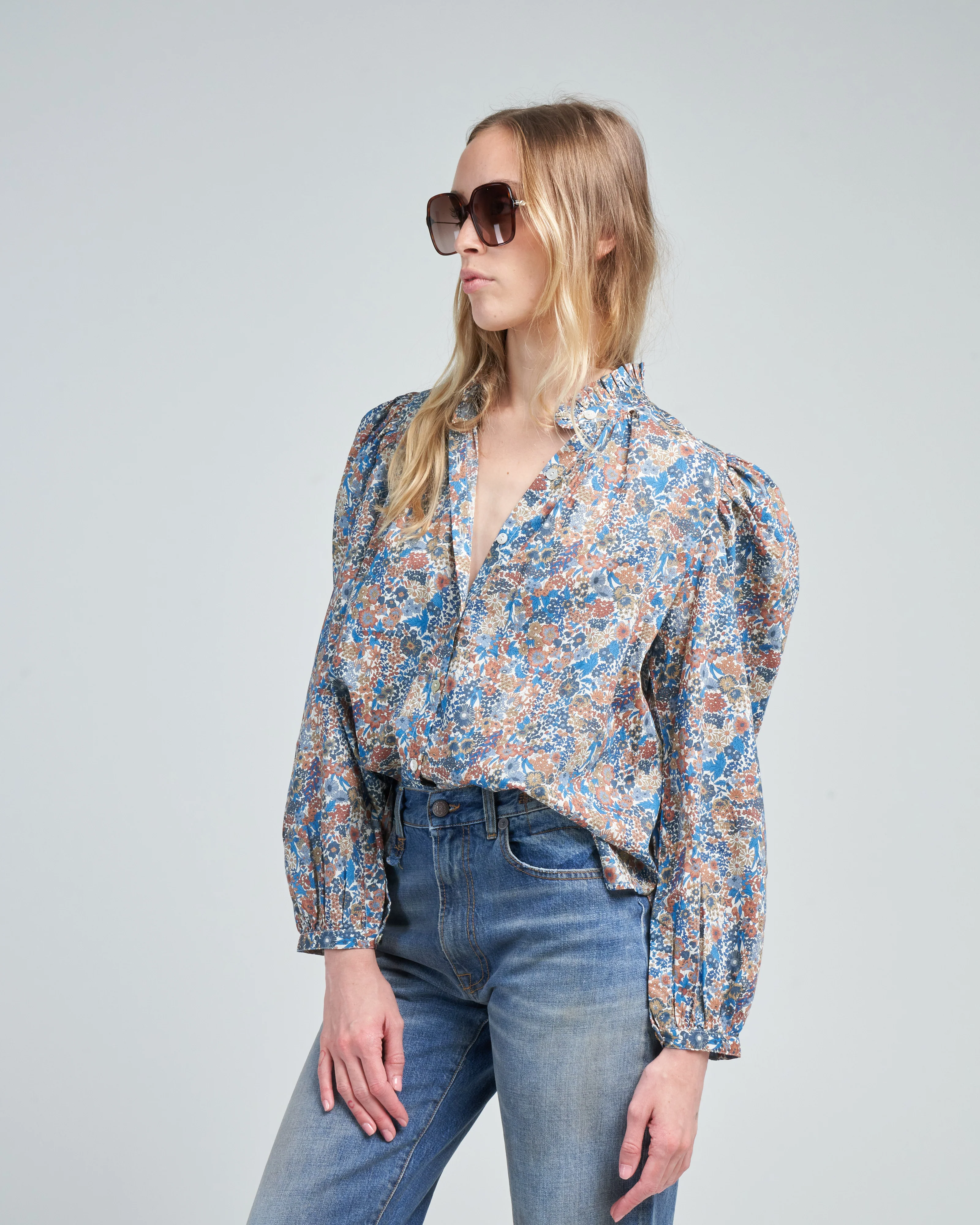annabel liberty blue shirt - Image 3