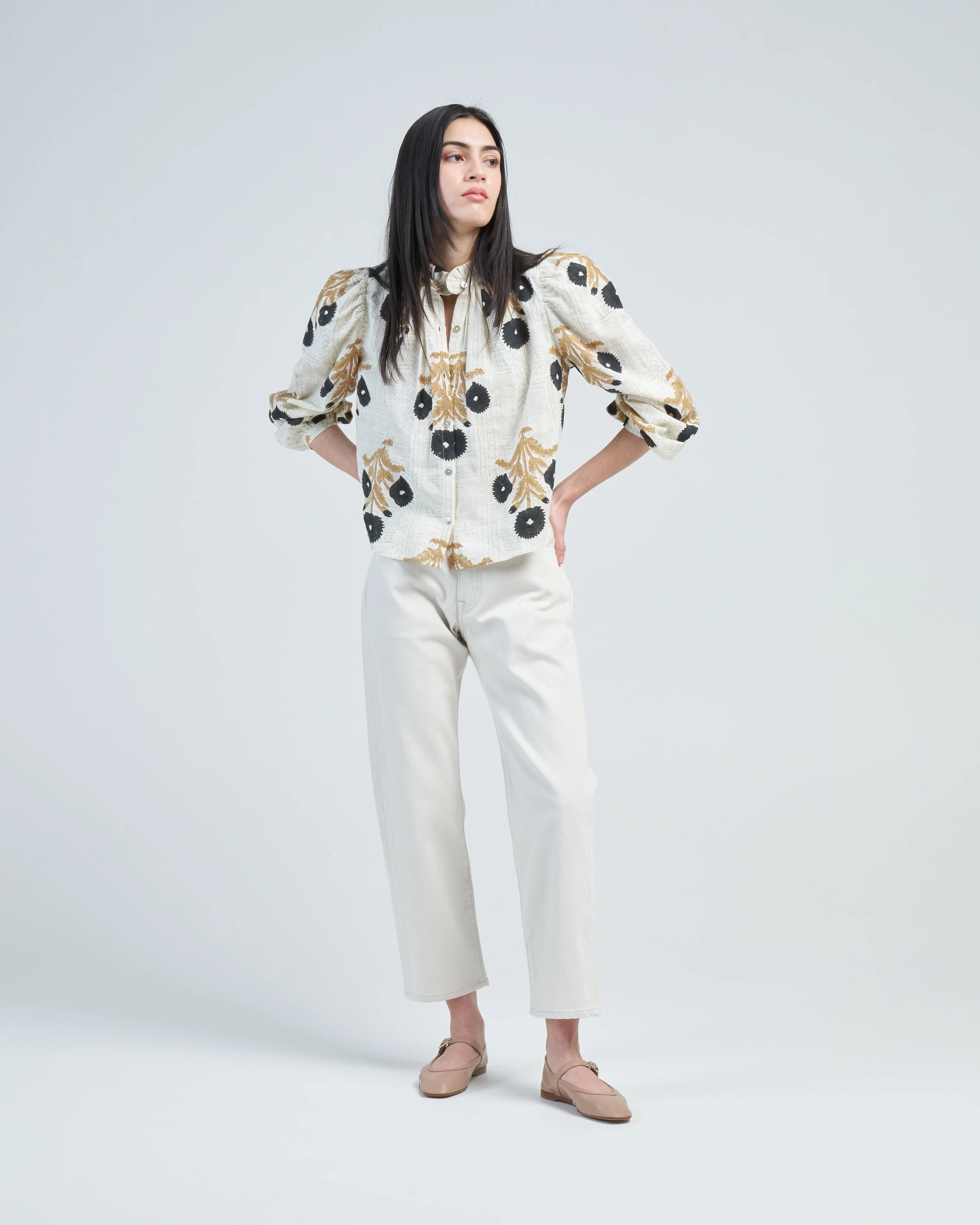 annabel noir triple bloom shirt - Image 3