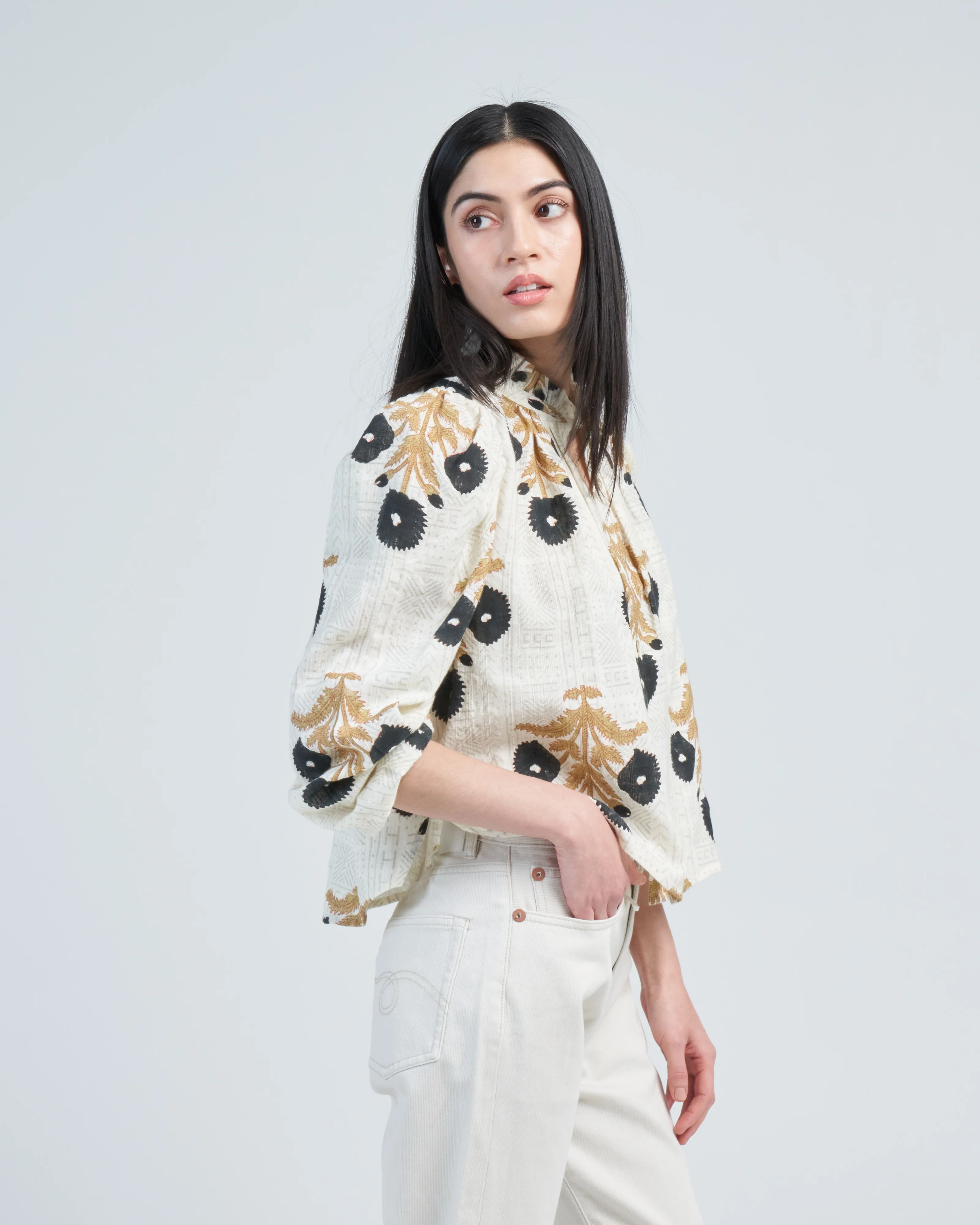 annabel noir triple bloom shirt - Image 4