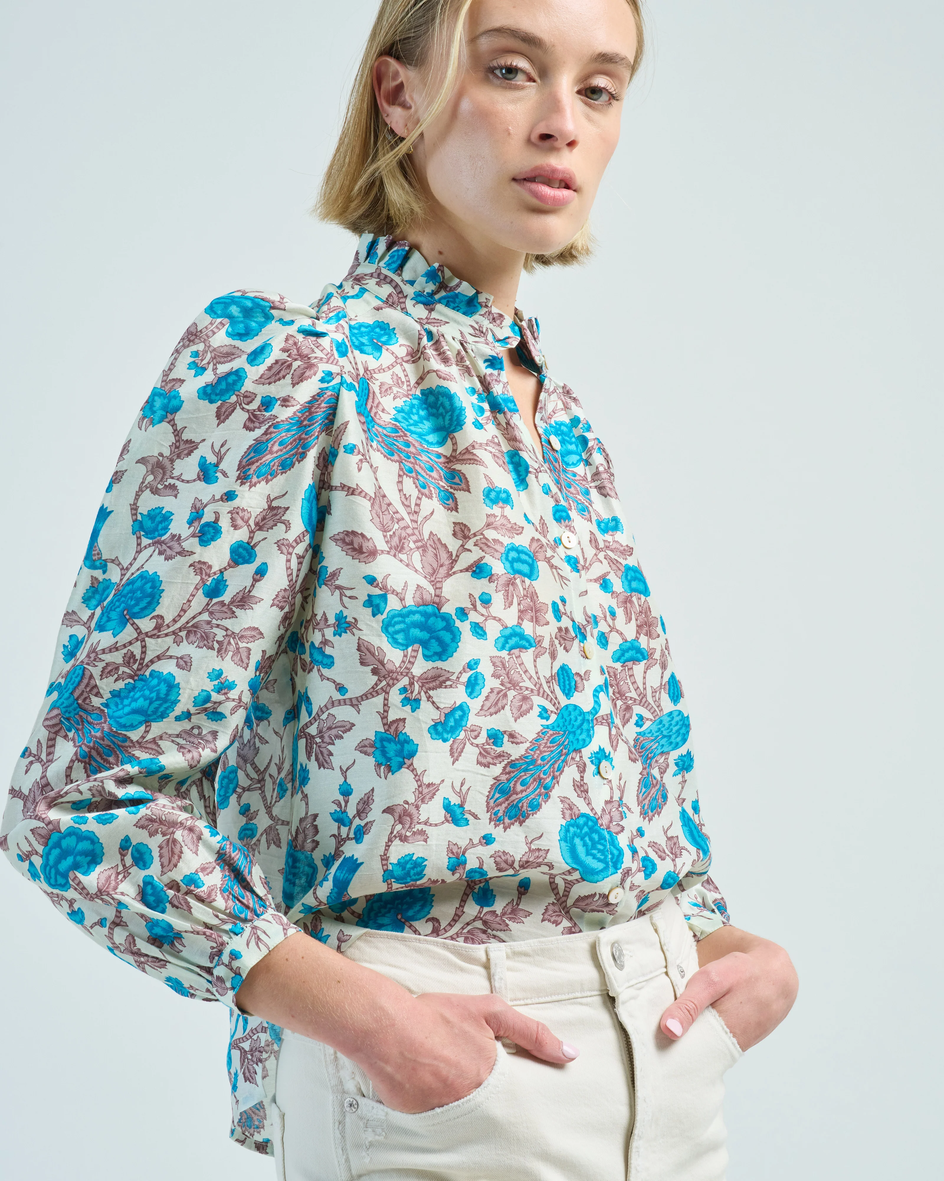 annabel peacock plume shirt - Image 5
