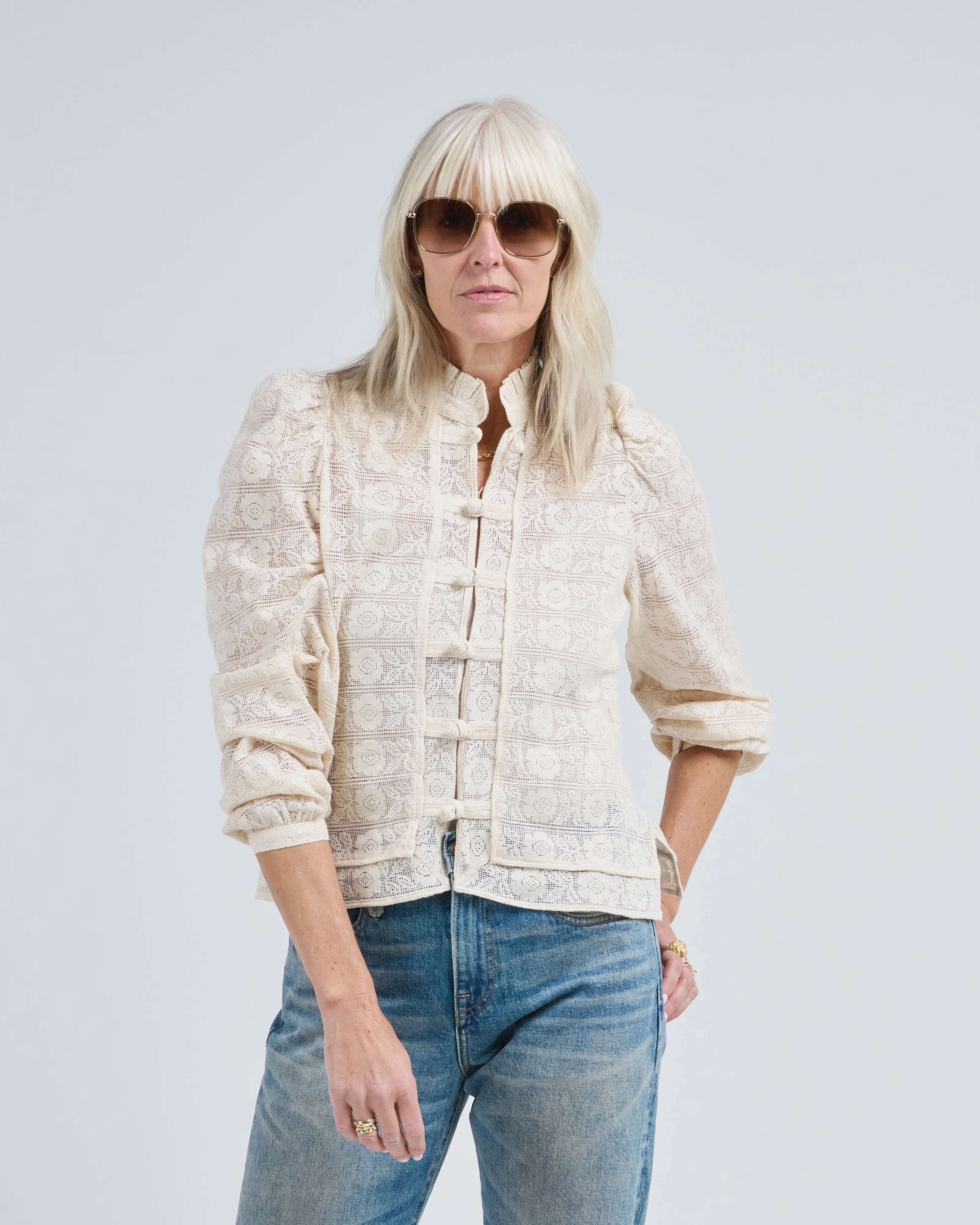 artemis alabaster lace shirt - Image 2