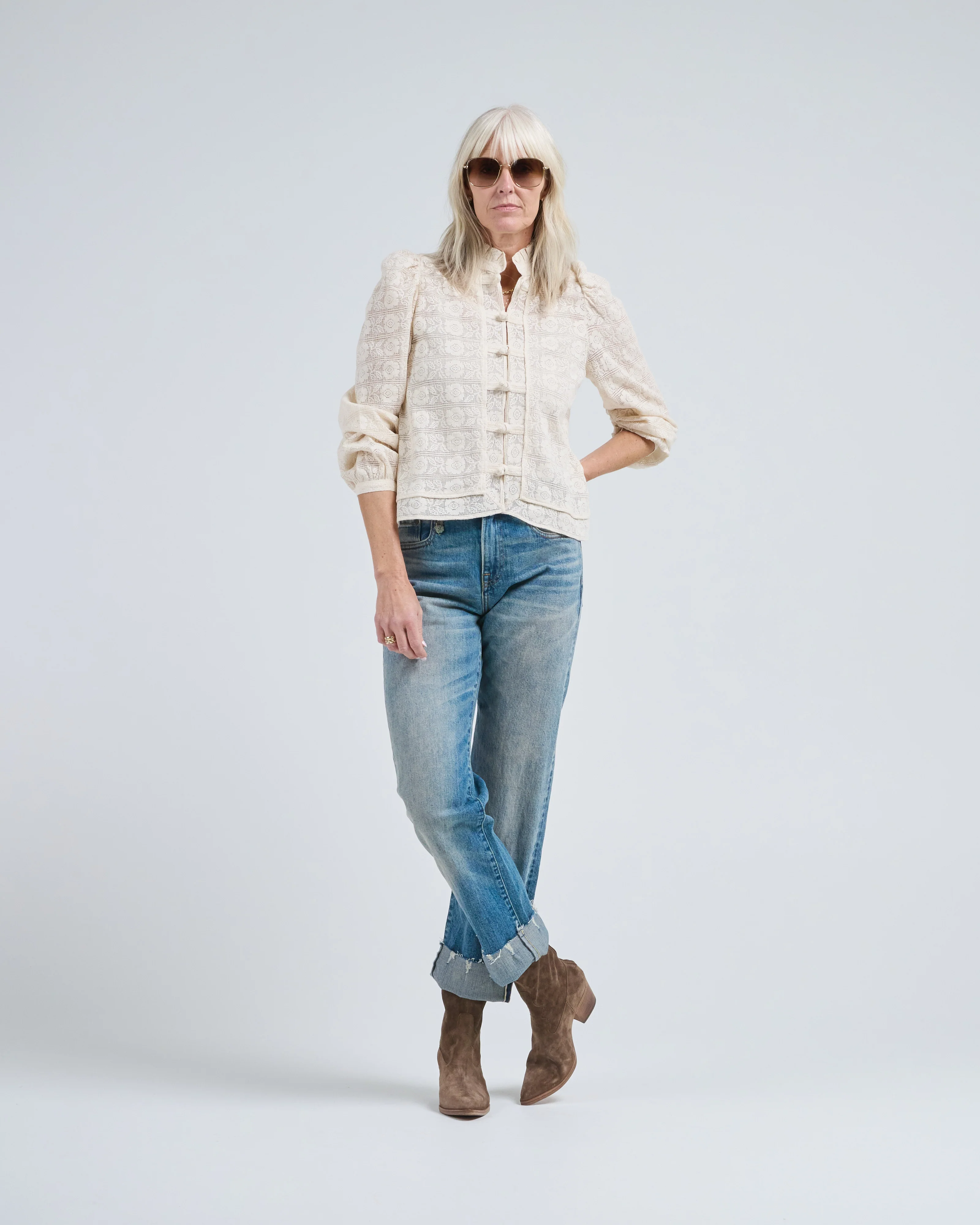 artemis alabaster lace shirt - Image 5