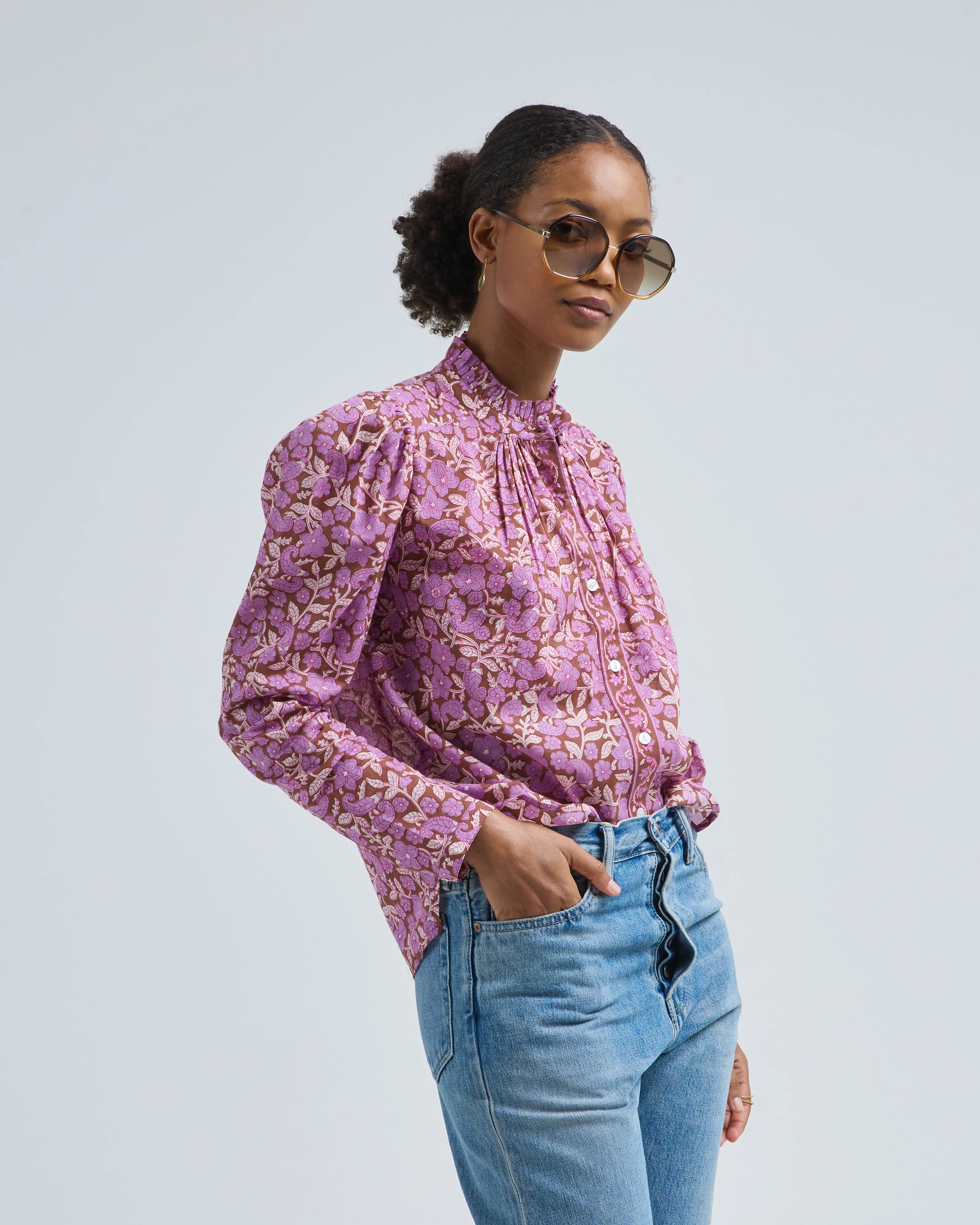 artemis twilight floral shirt - Image 3