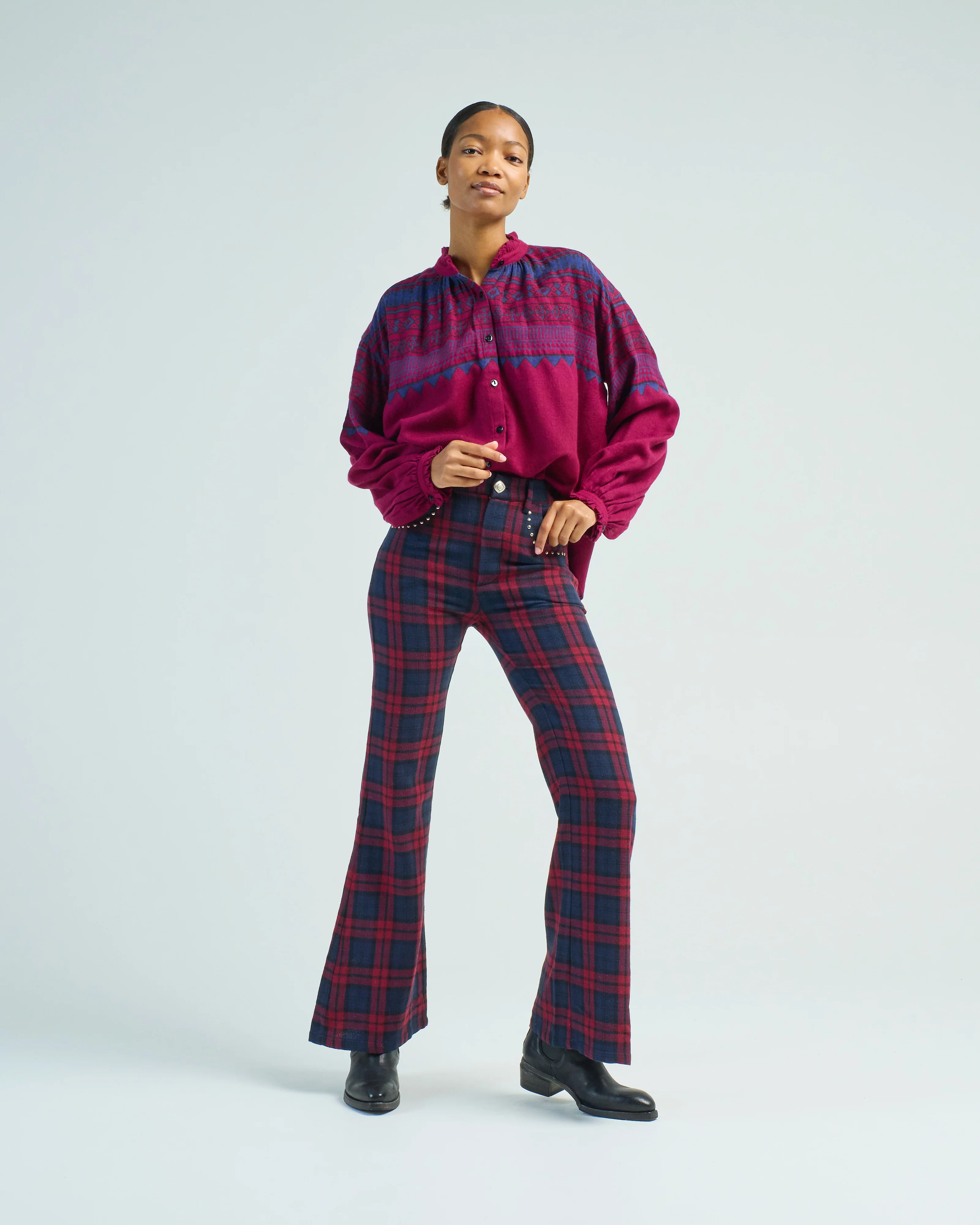 bunny berry plaid pant - Image 2