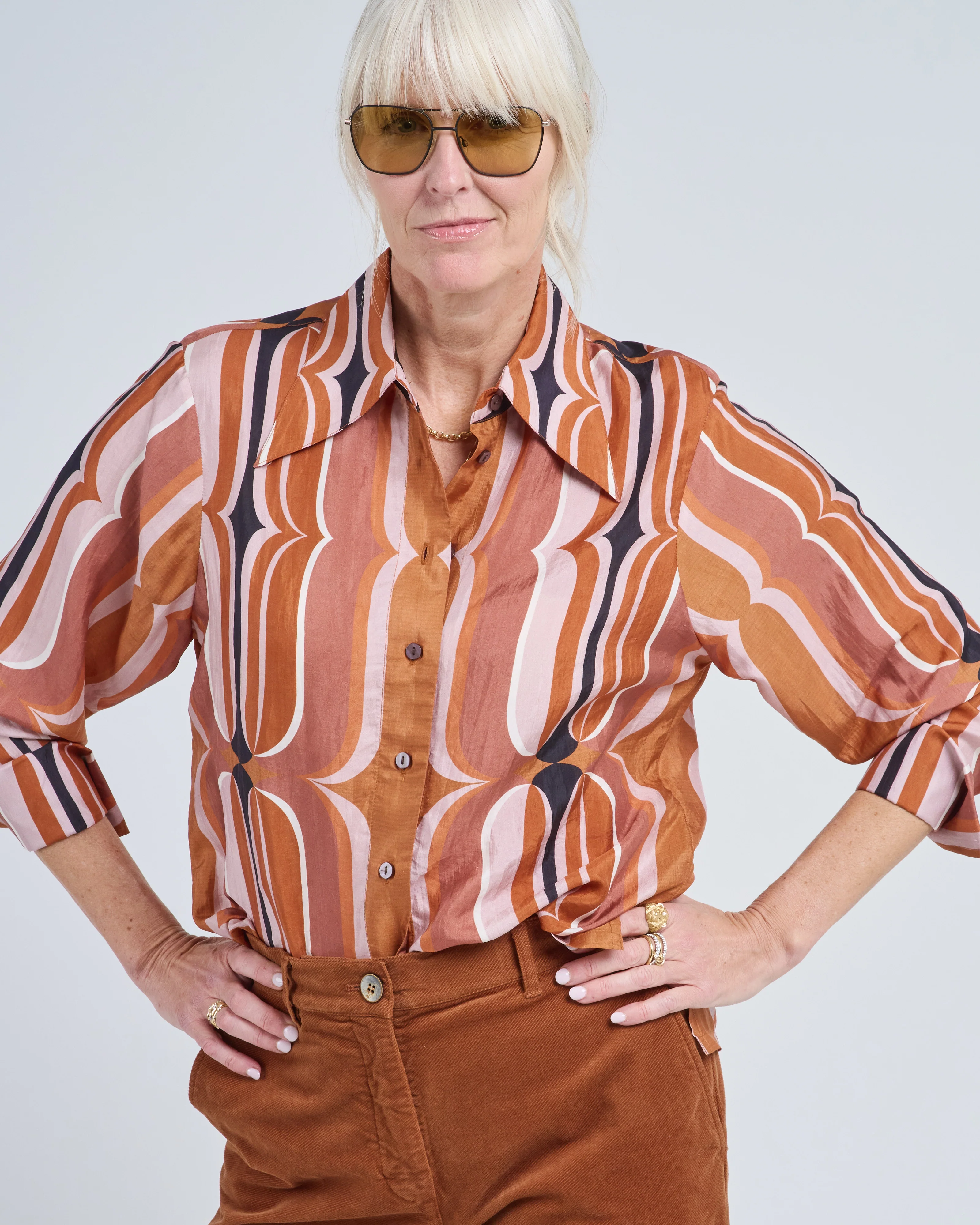 dana mesa verde silk shirt - Image 3