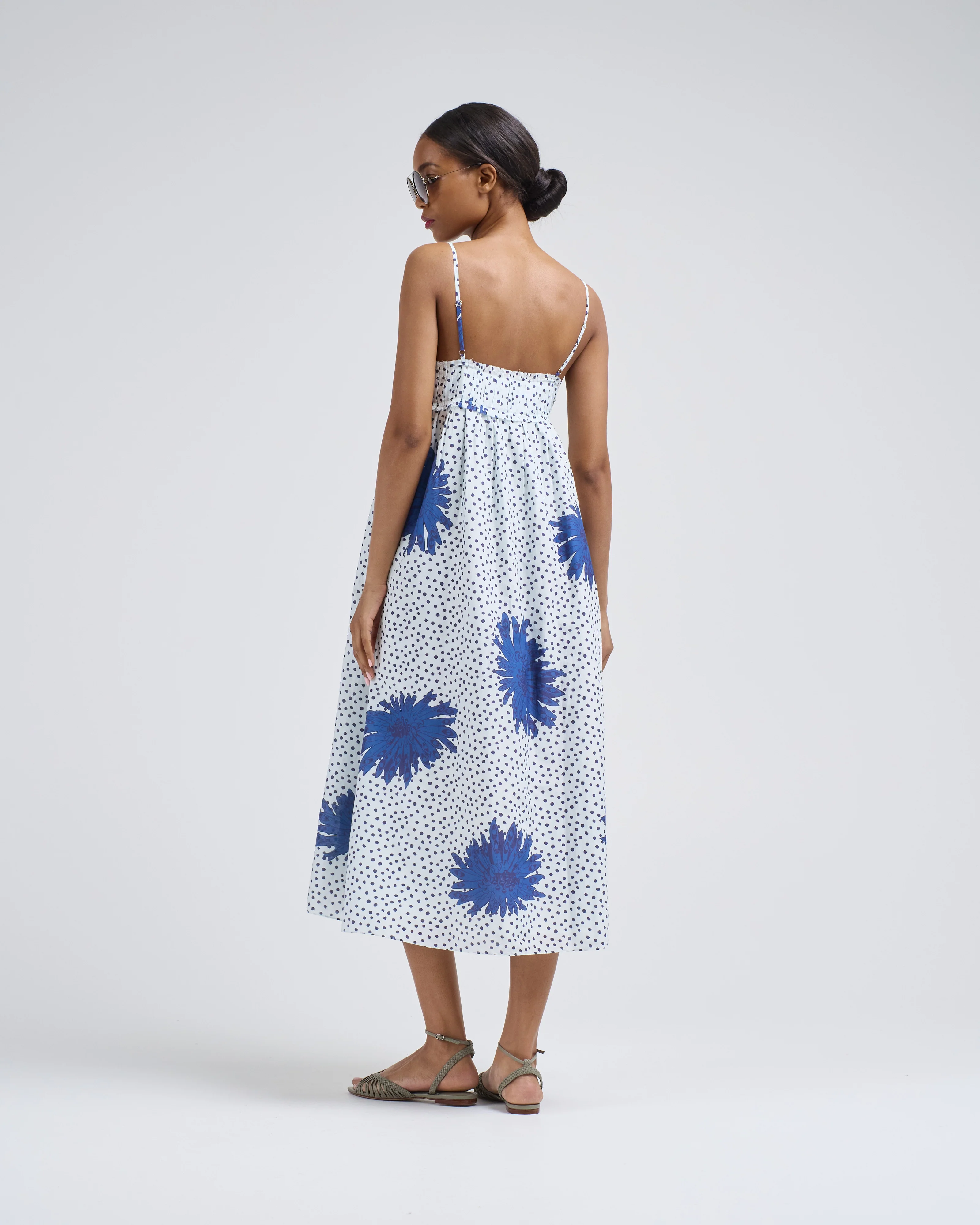 eden indigo dahlia dress - Image 3