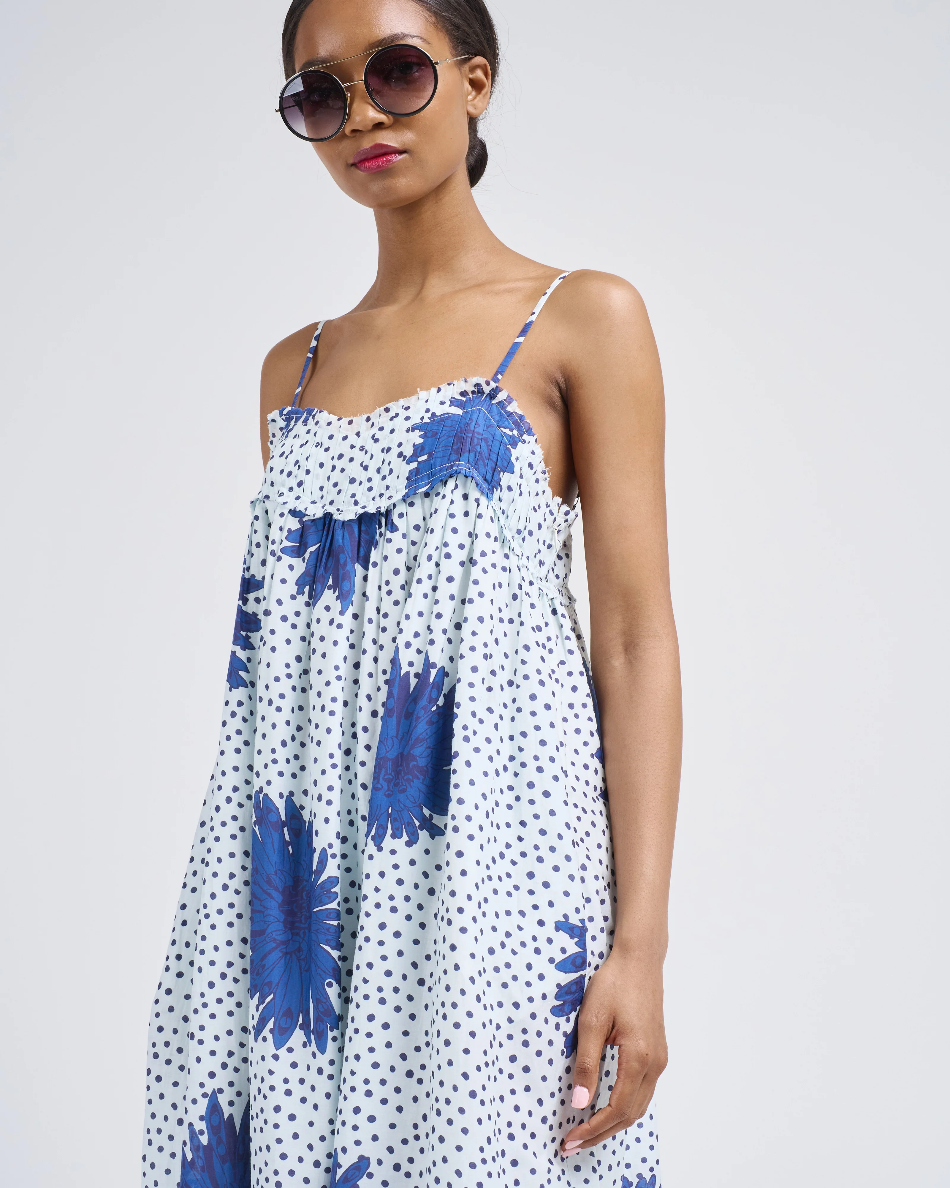 eden indigo dahlia dress - Image 5