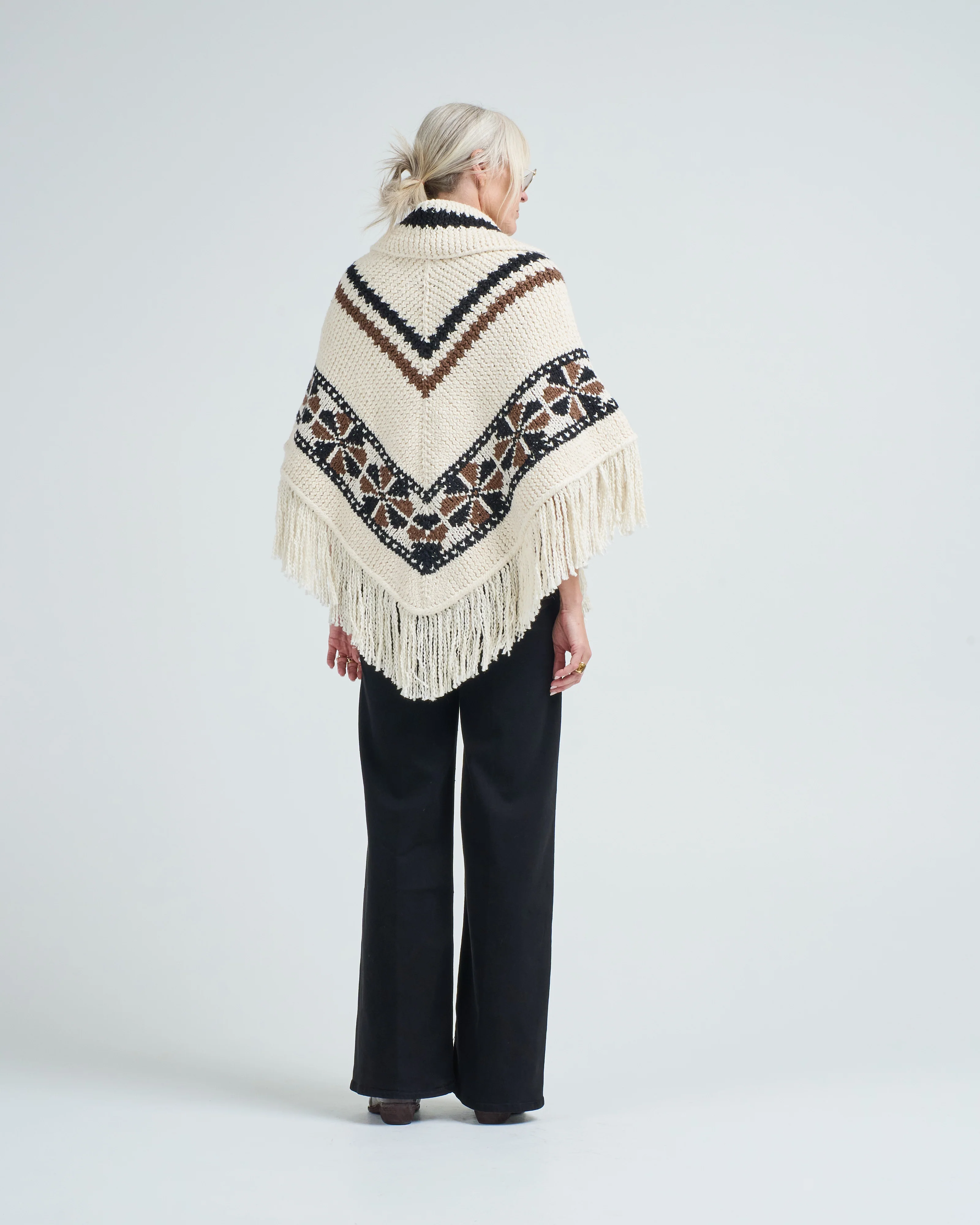 faune rawhide knit poncho - Image 5